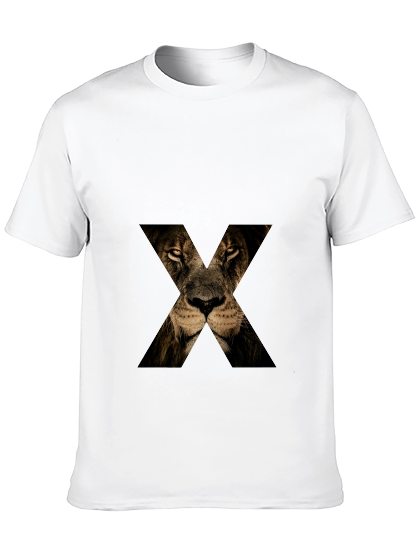 Lion Face X T-Shirt - Mens Graphic Tee