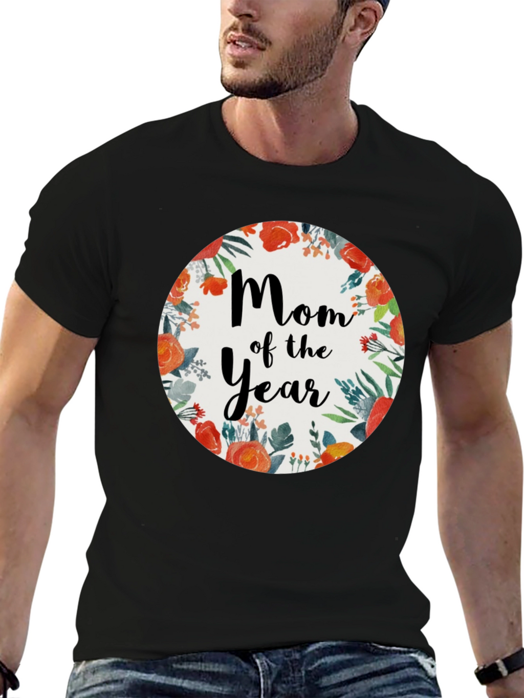 Mom of the Year Floral T-Shirt