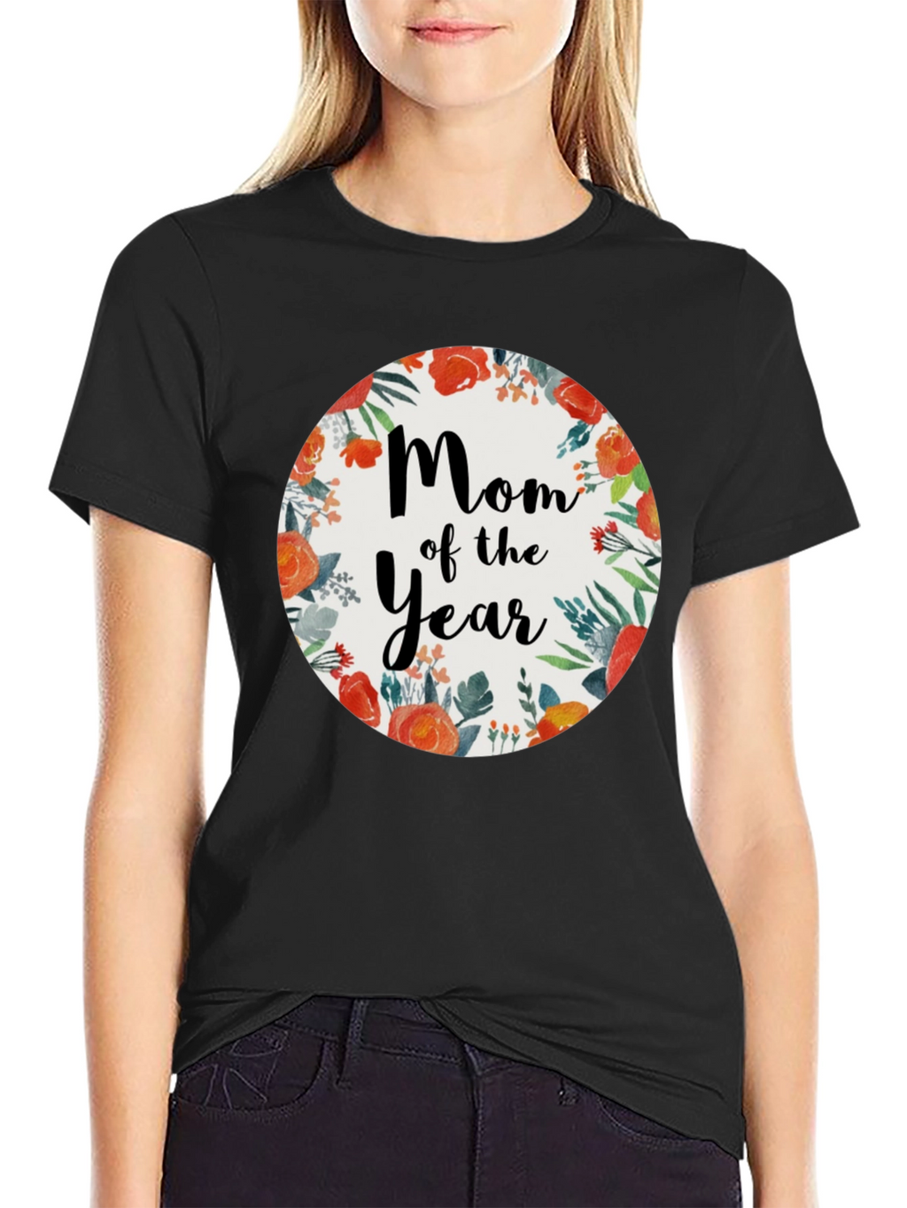 Mom of the Year Floral T-Shirt
