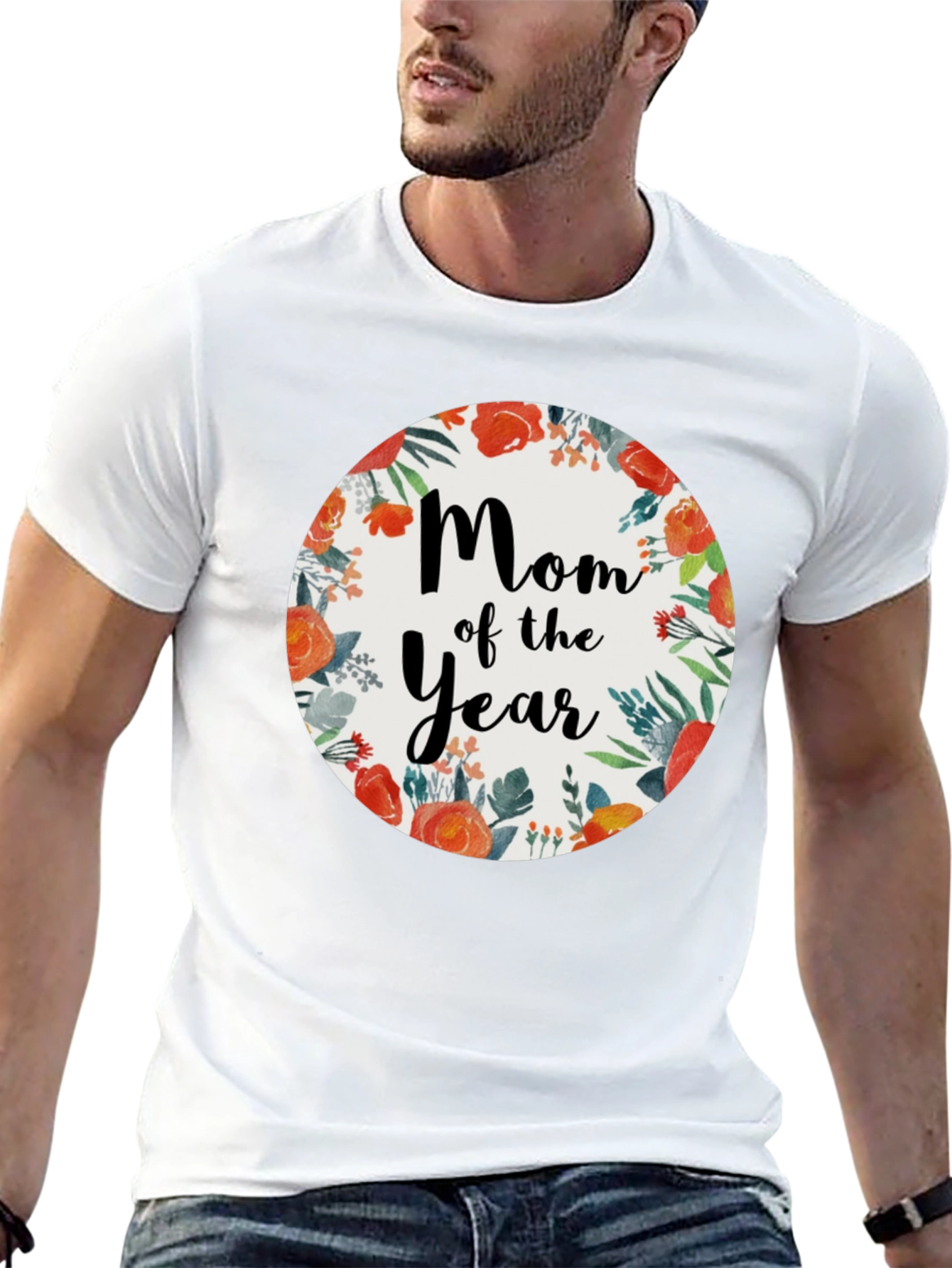 Mom of the Year Floral T-Shirt