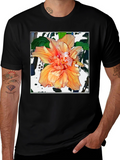 Hibiscus Flower Graphic T-Shirt