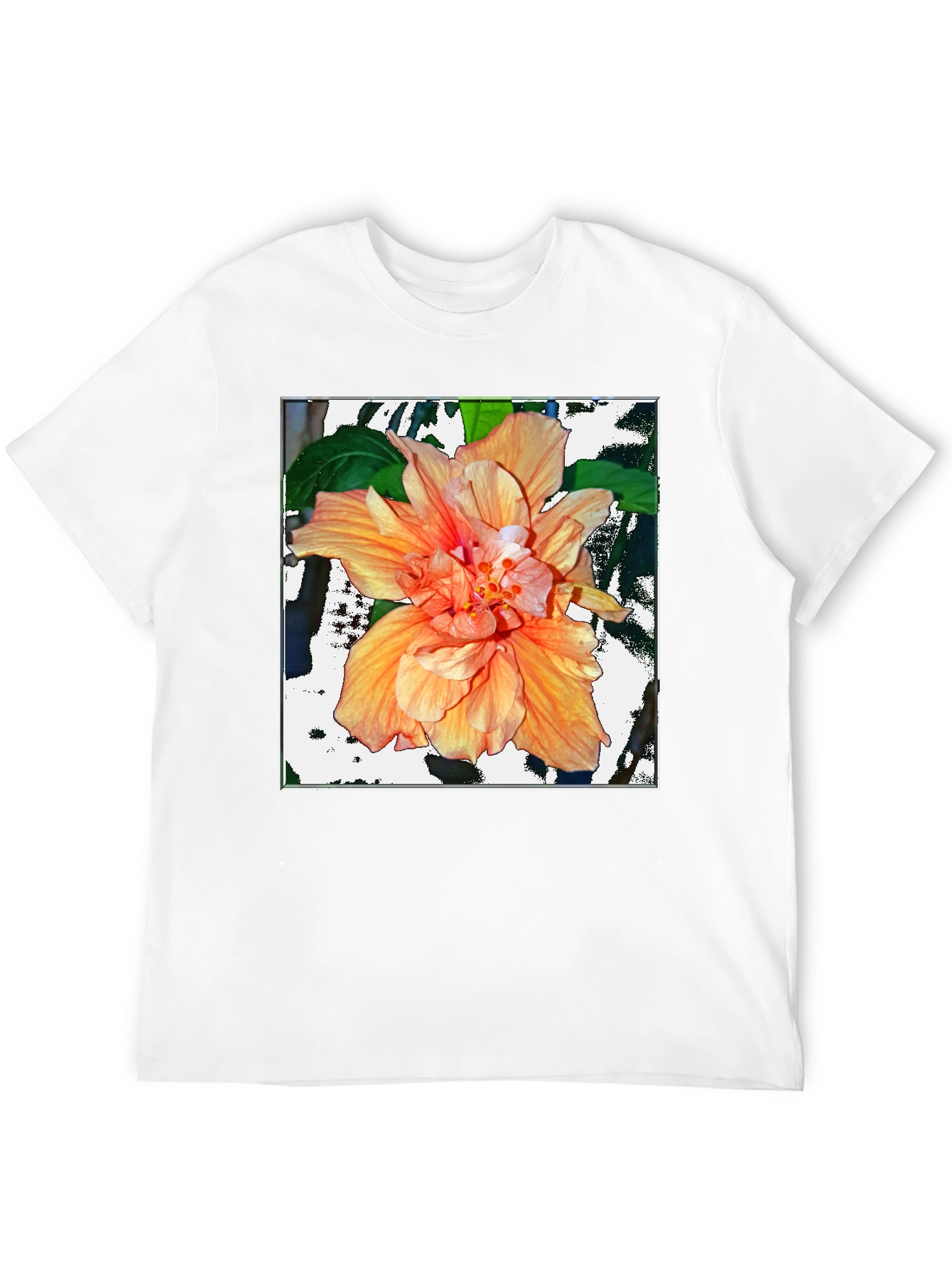 Hibiscus Flower Graphic T-Shirt