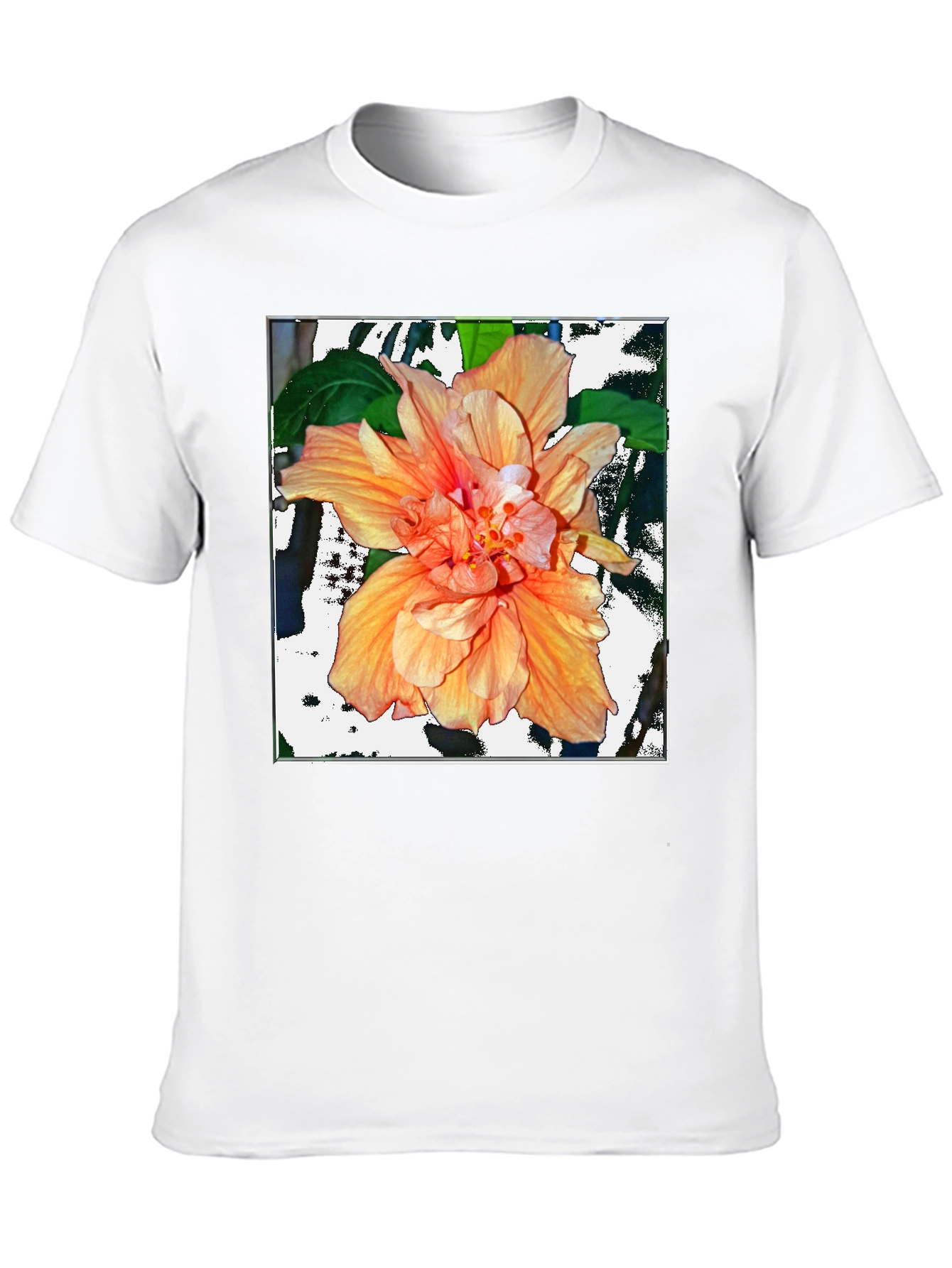 Hibiscus Flower Graphic T-Shirt