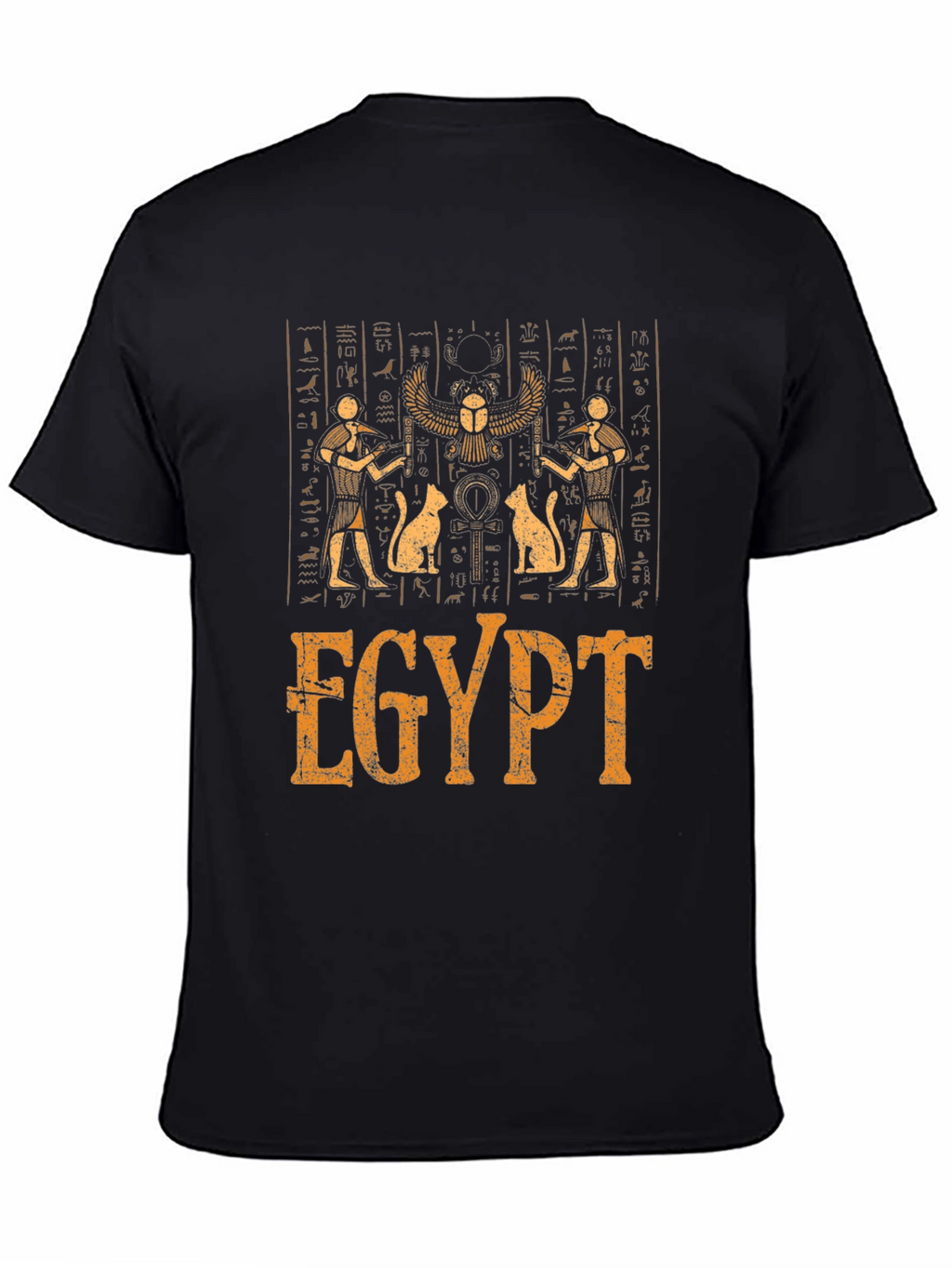 Egypt Hieroglyphic Print Graphic T-Shirt