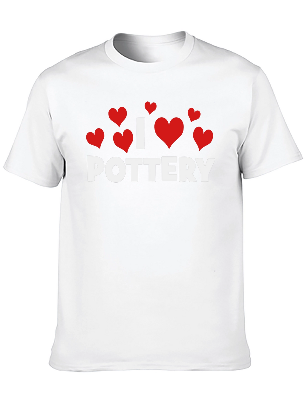 I Heart Pottery T-Shirt - Black Cotton Tee