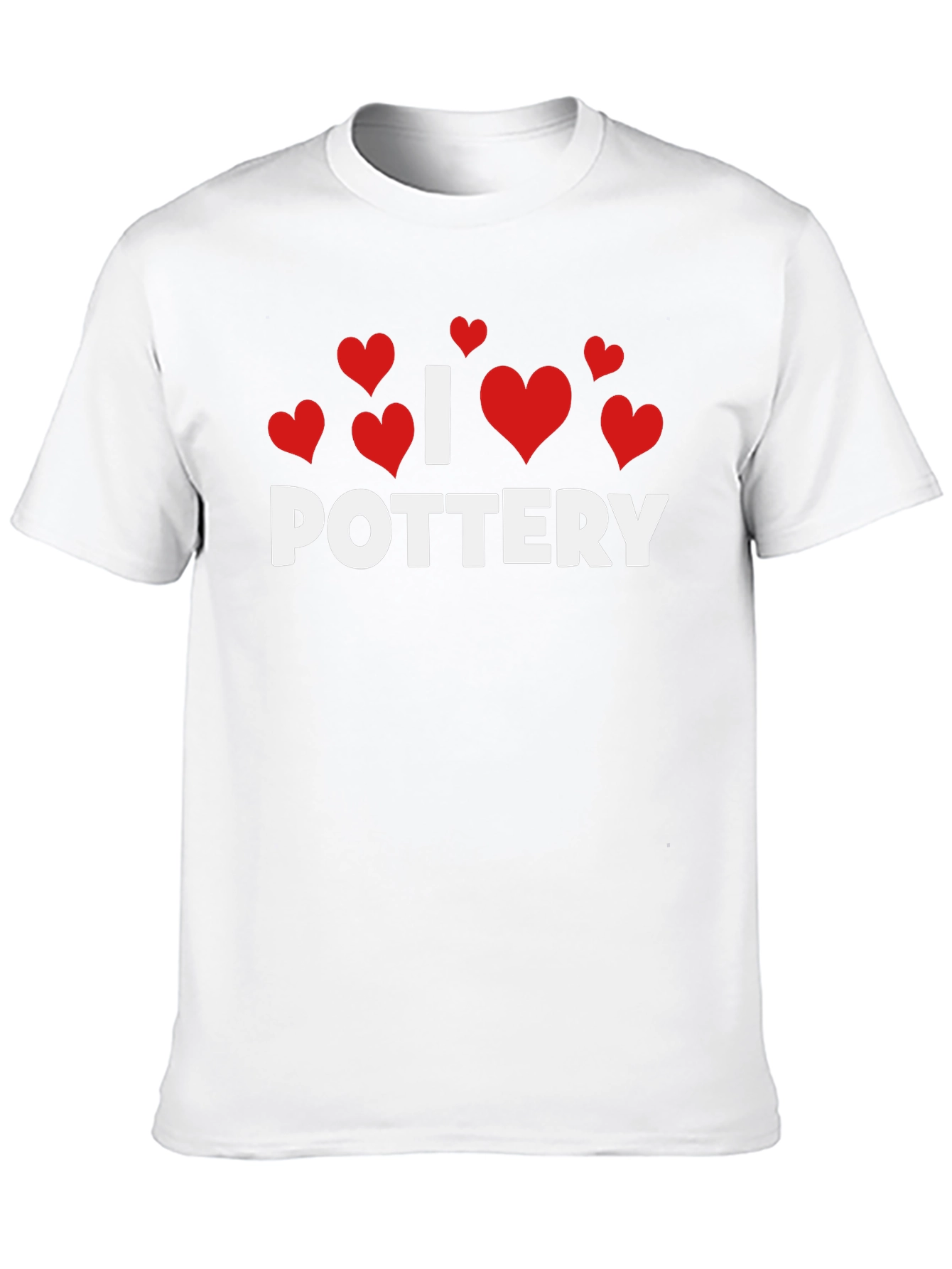 I Heart Pottery T-Shirt - Black Cotton Tee