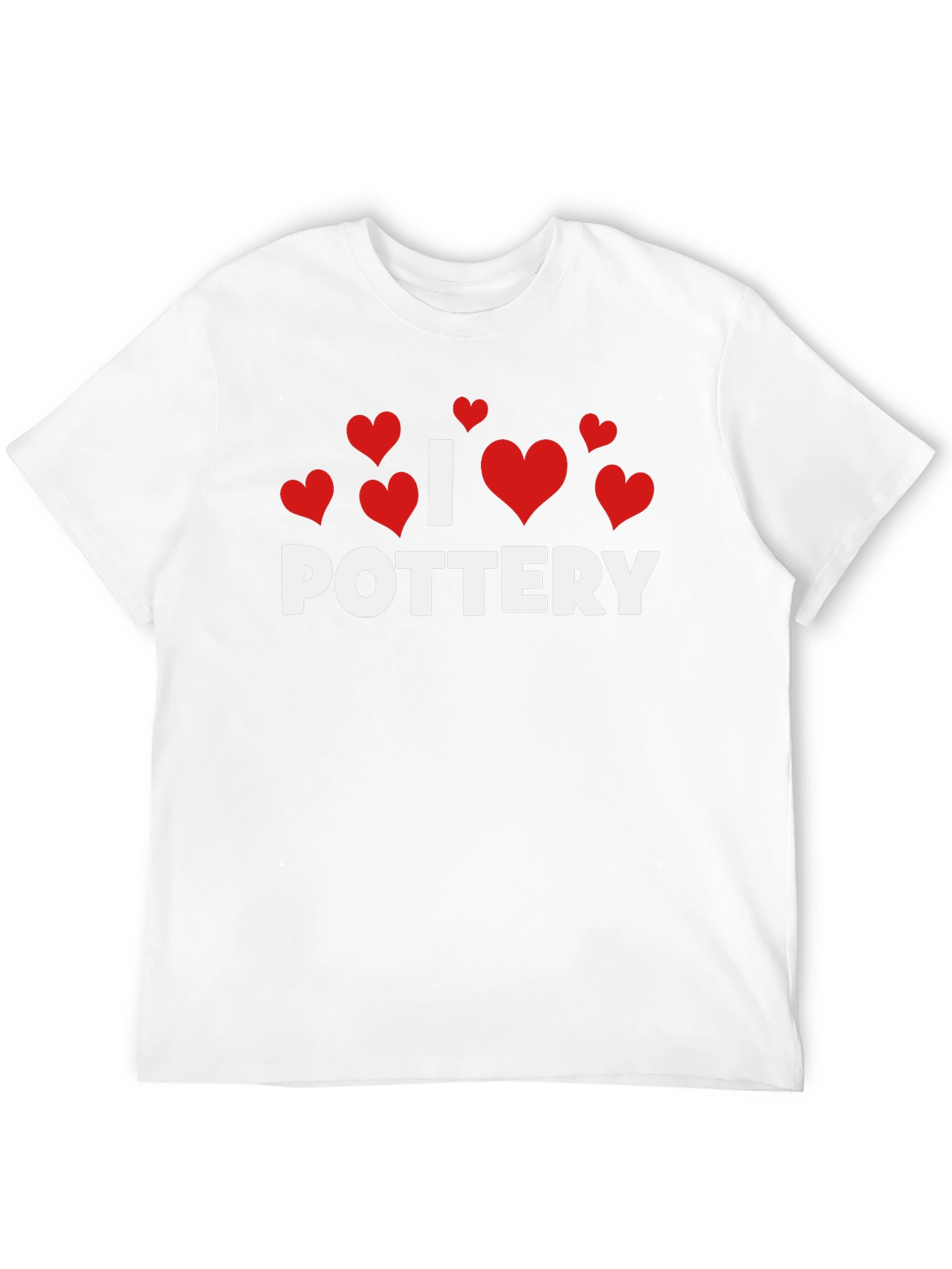 I Heart Pottery T-Shirt - Black Cotton Tee