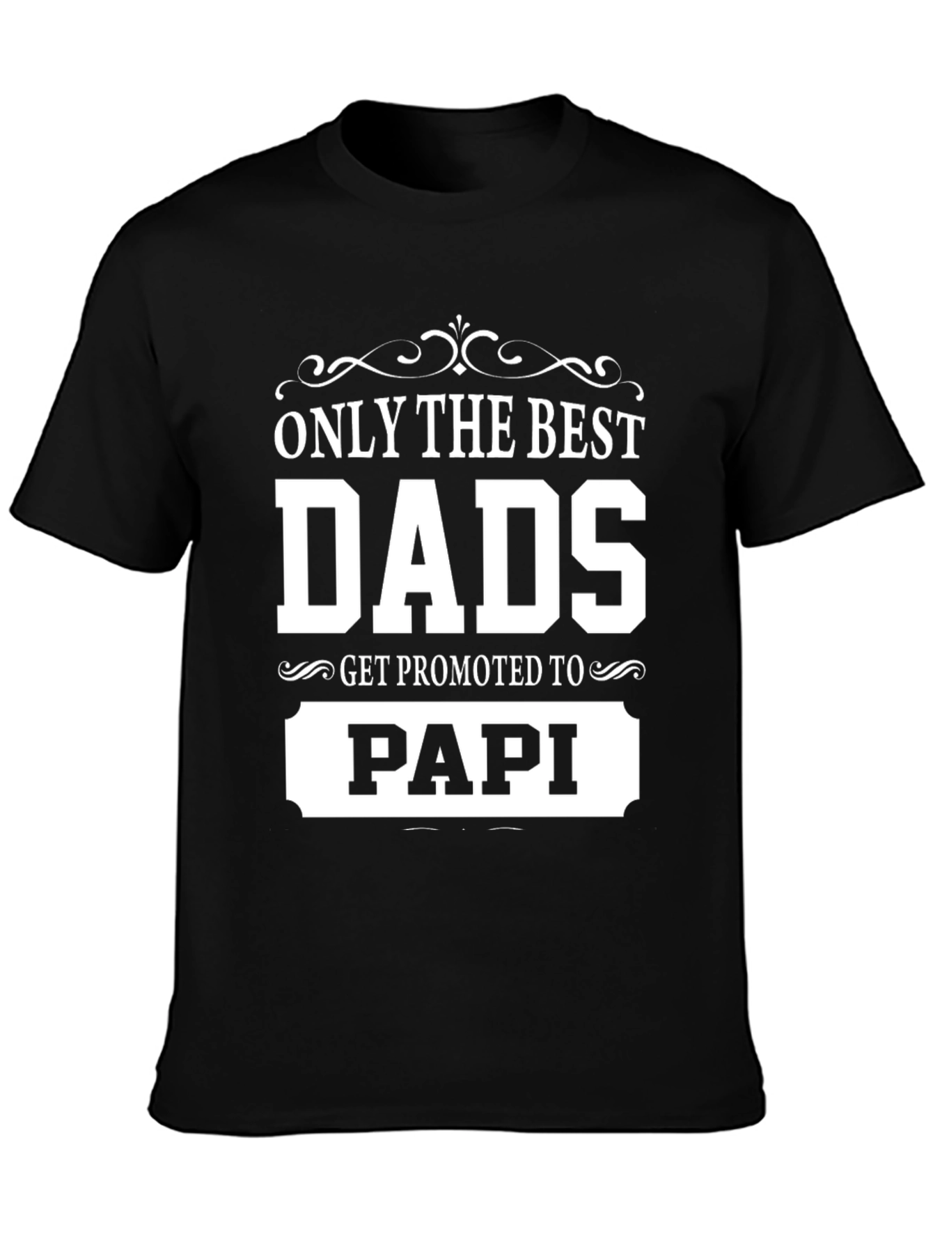 Best Dads Get Promoted to Papi T-Shirt - Fathers Day Gift