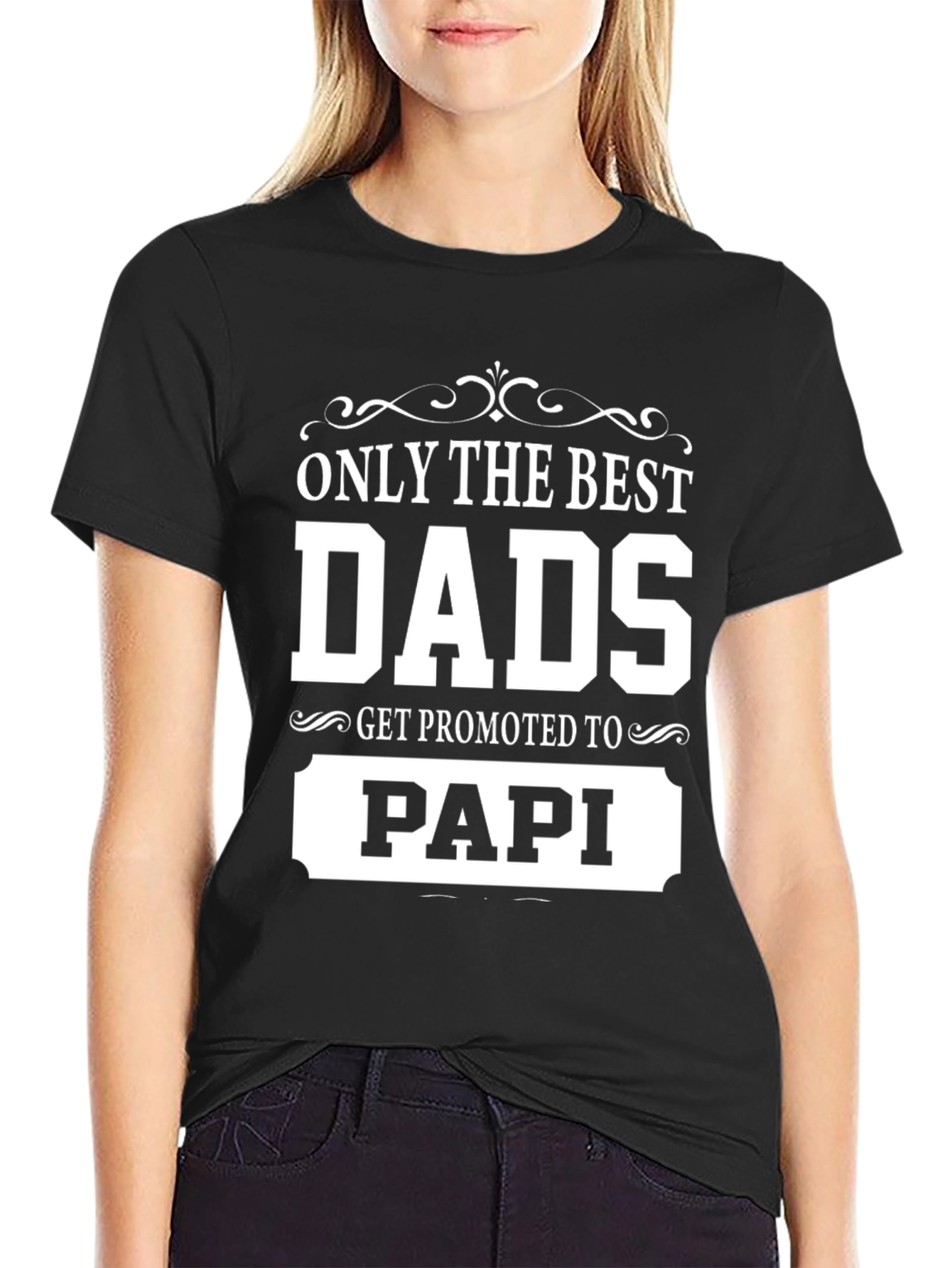 Best Dads Get Promoted to Papi T-Shirt - Fathers Day Gift
