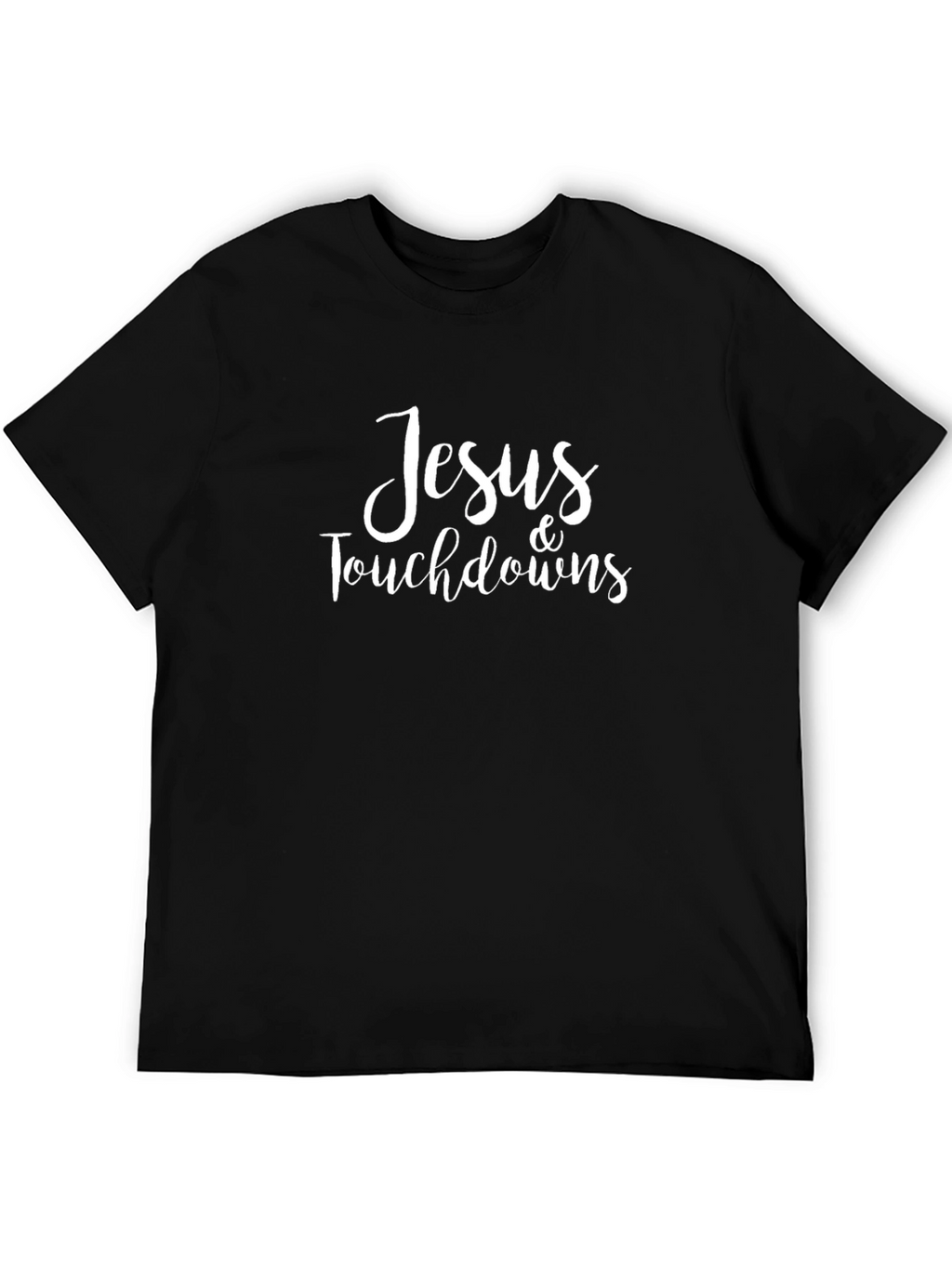 Jesus & Touchdowns Black Graphic Tee