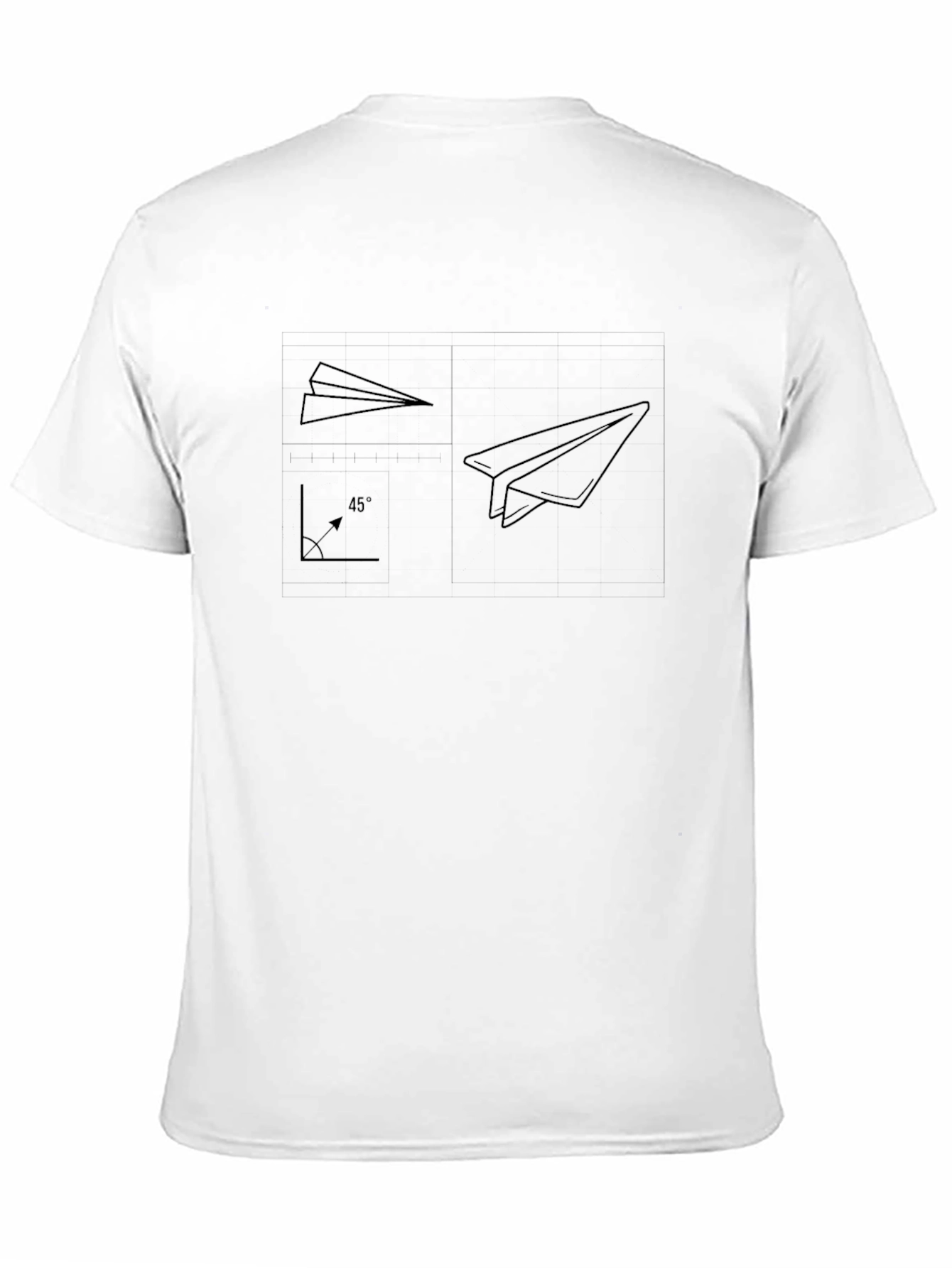 Paper Airplane Guide Black T-Shirt