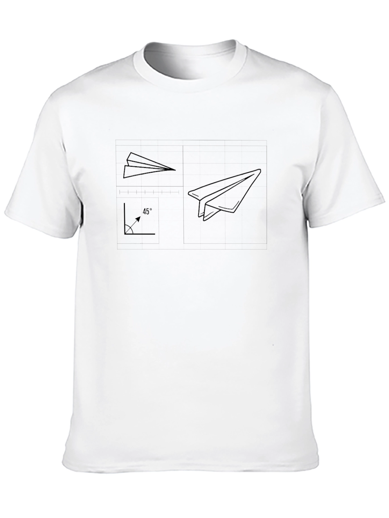 Paper Airplane Guide Black T-Shirt