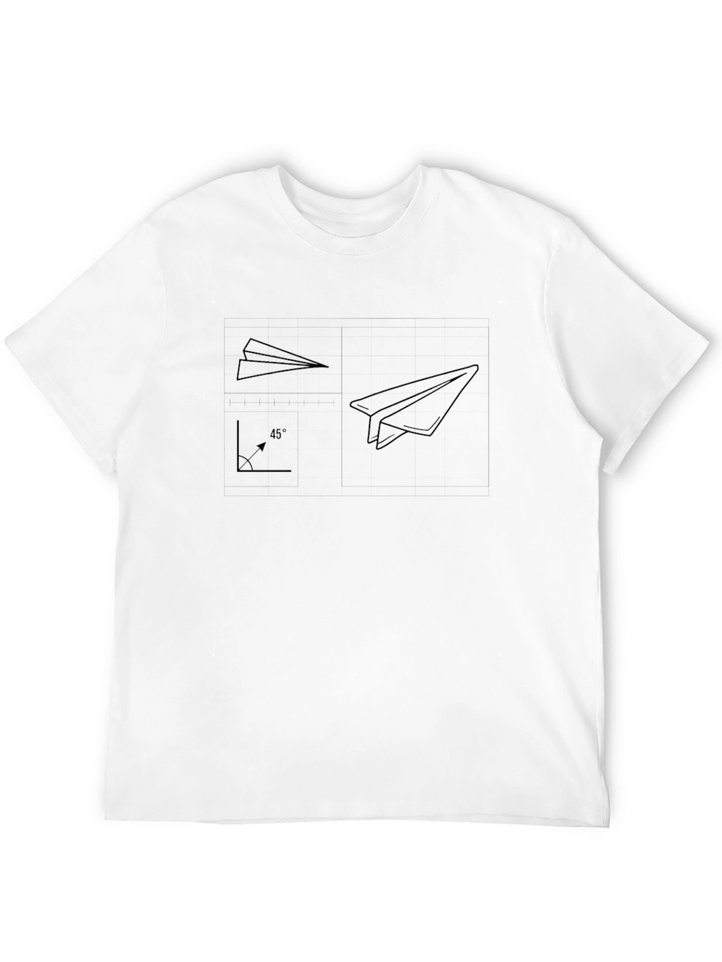 Paper Airplane Guide Black T-Shirt