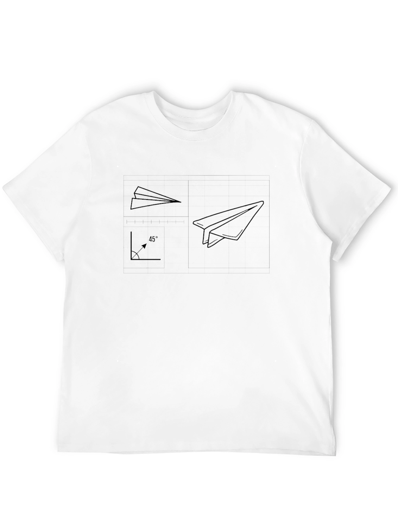 Paper Airplane Guide Black T-Shirt