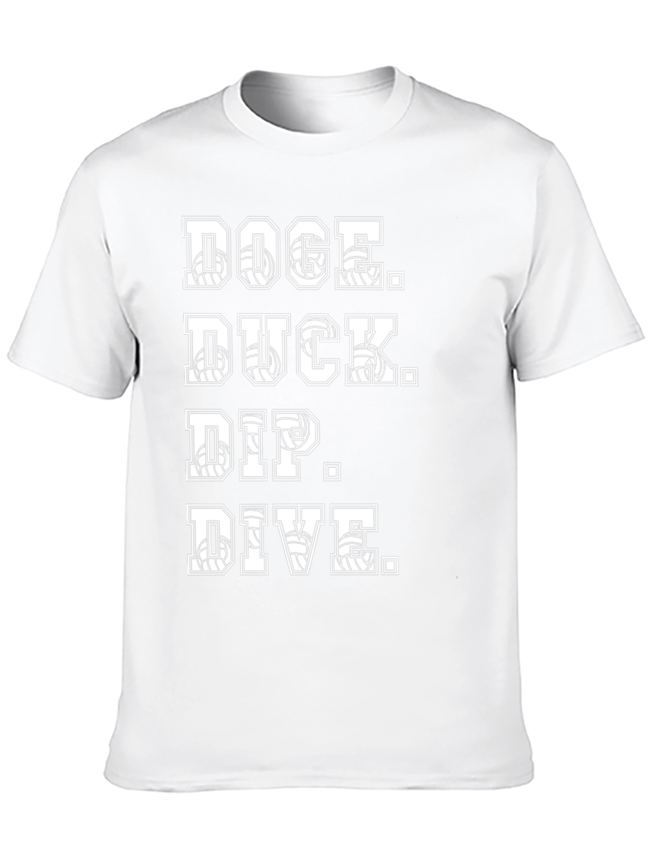 Volleyball Graphic T-Shirt - Dodge Duck Dip Dive