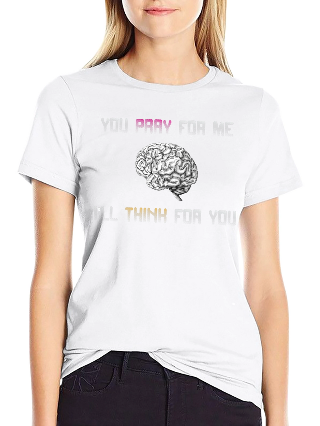 Pray For Me Brain Humor T-Shirt