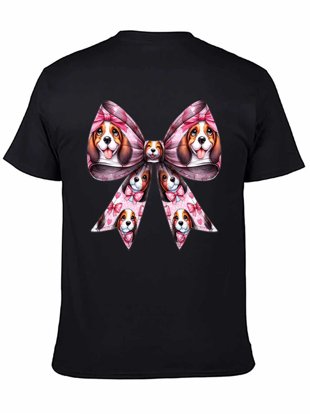 Dog Bow Graphic Tee - Cute & Stylish