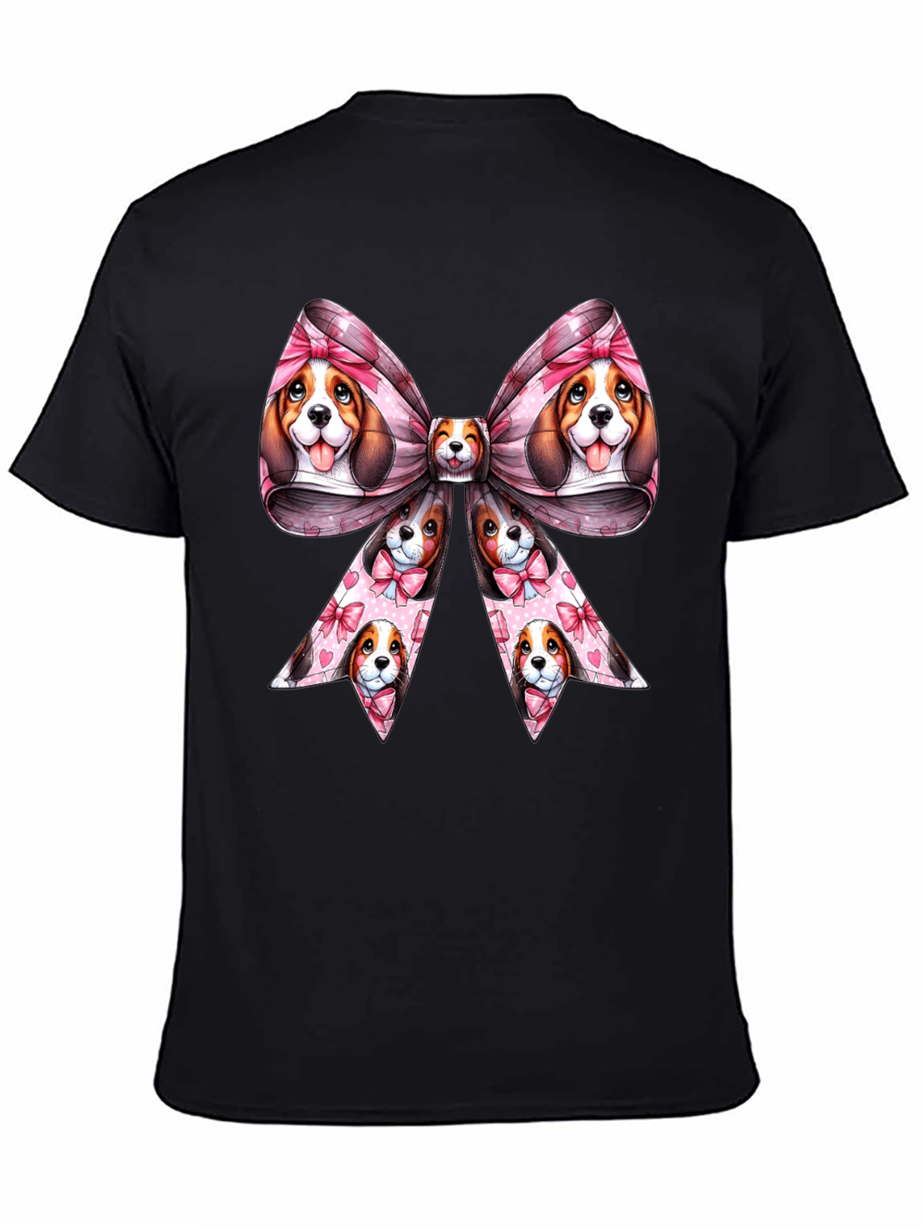 Dog Bow Graphic Tee - Cute & Stylish