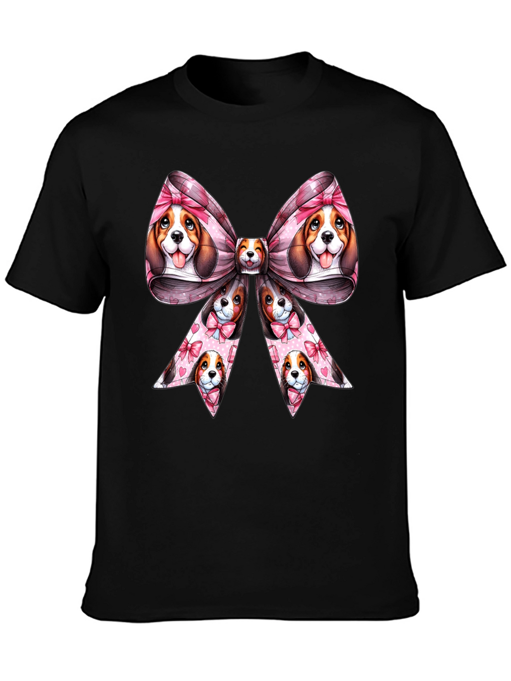 Dog Bow Graphic Tee - Cute & Stylish