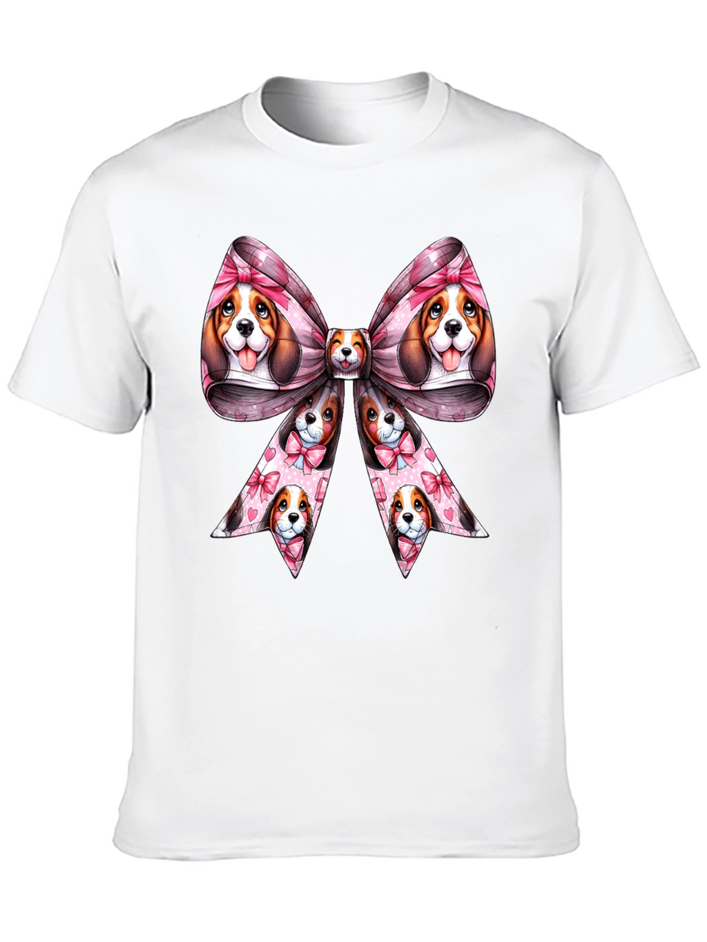 Dog Bow Graphic Tee - Cute & Stylish
