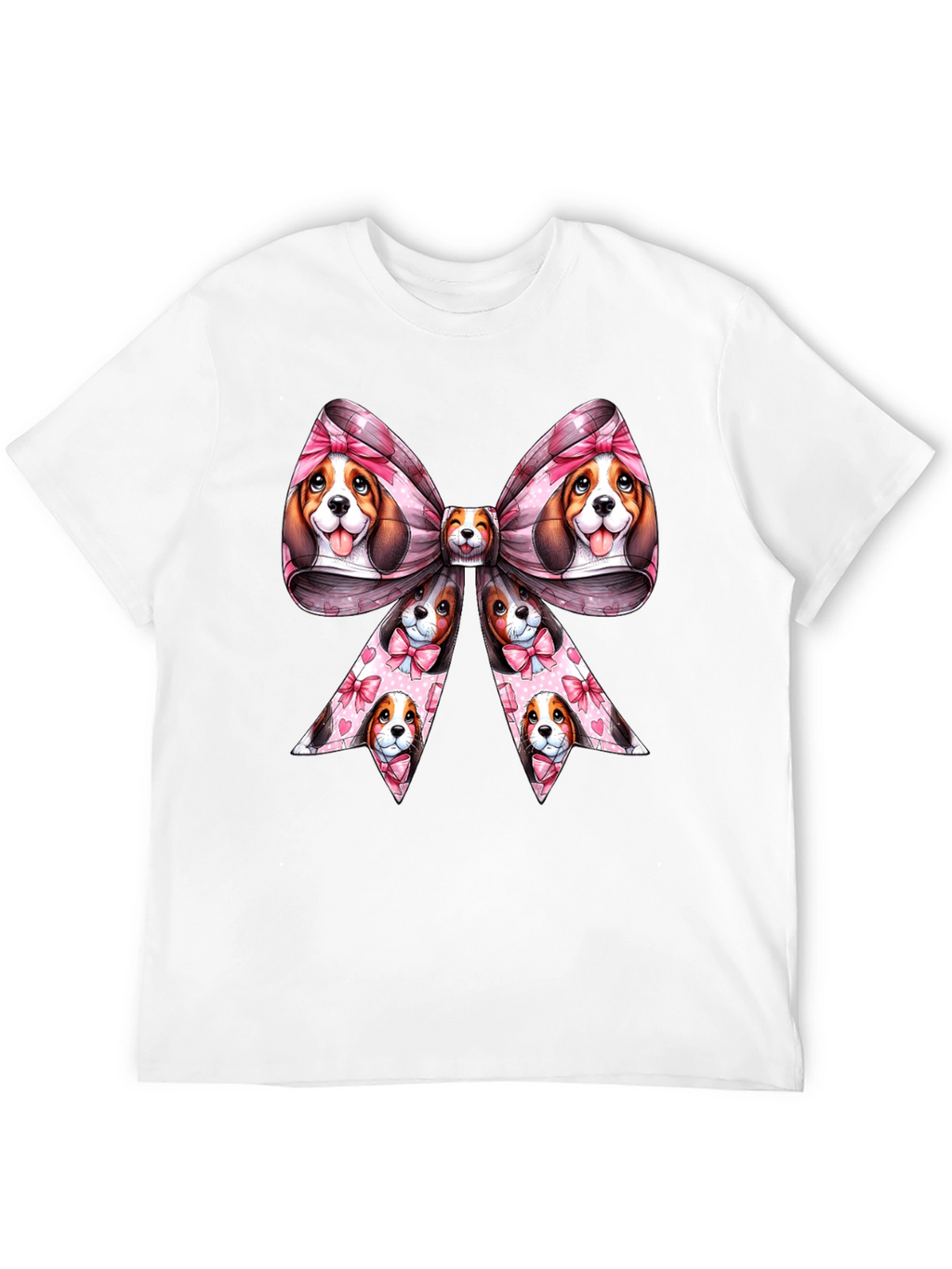 Dog Bow Graphic Tee - Cute & Stylish