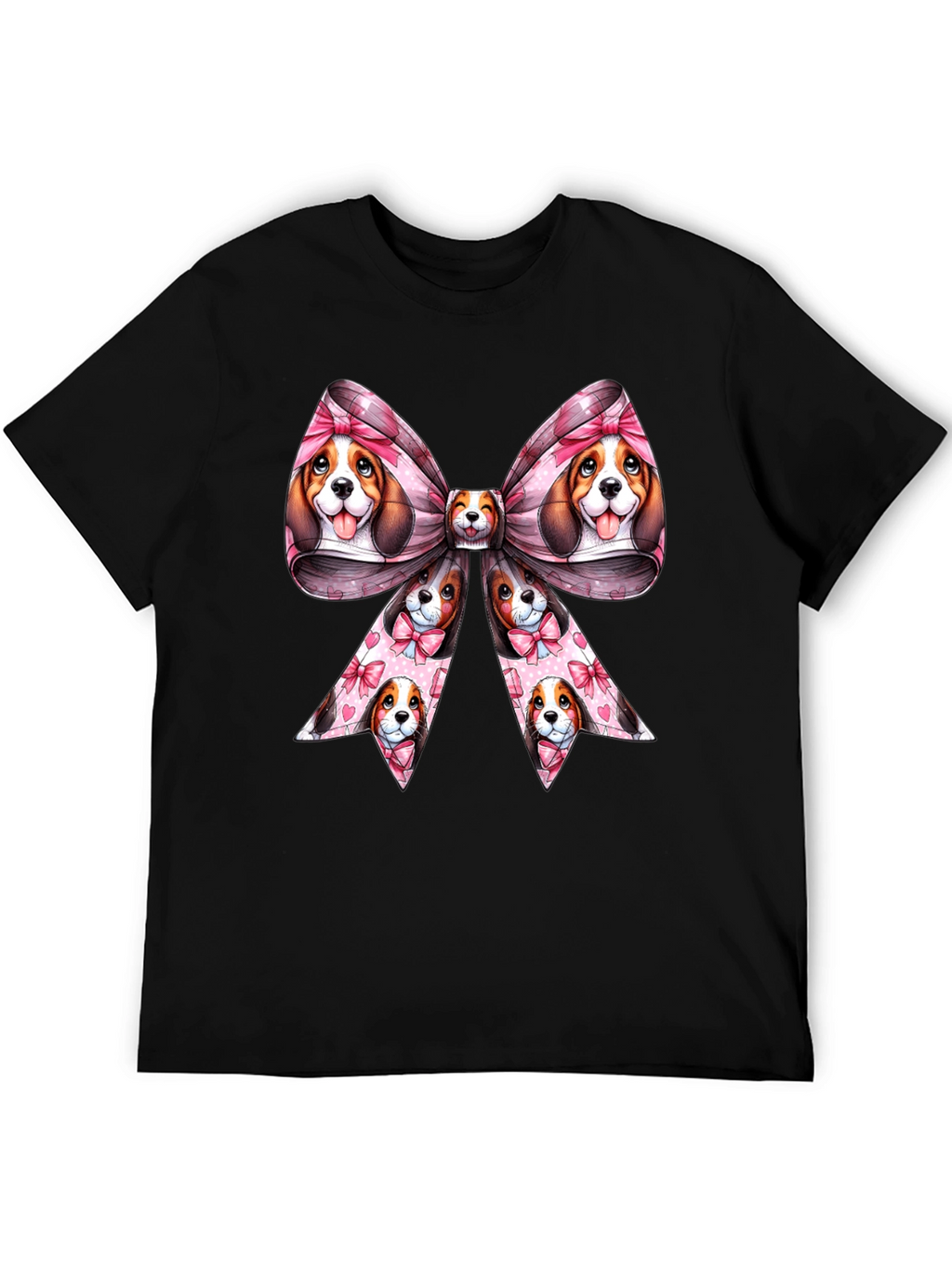 Dog Bow Graphic Tee - Cute & Stylish
