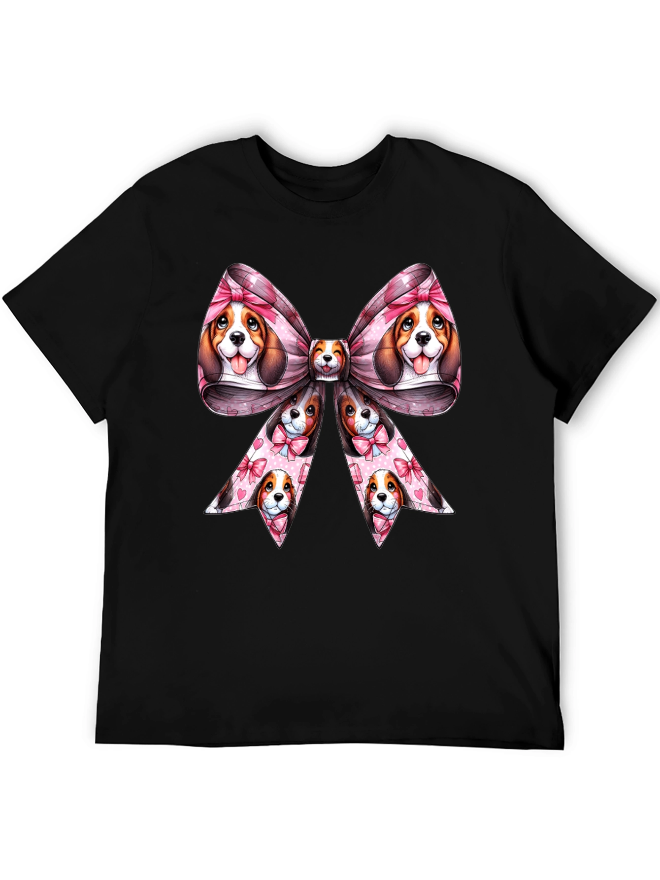 Dog Bow Graphic Tee - Cute & Stylish