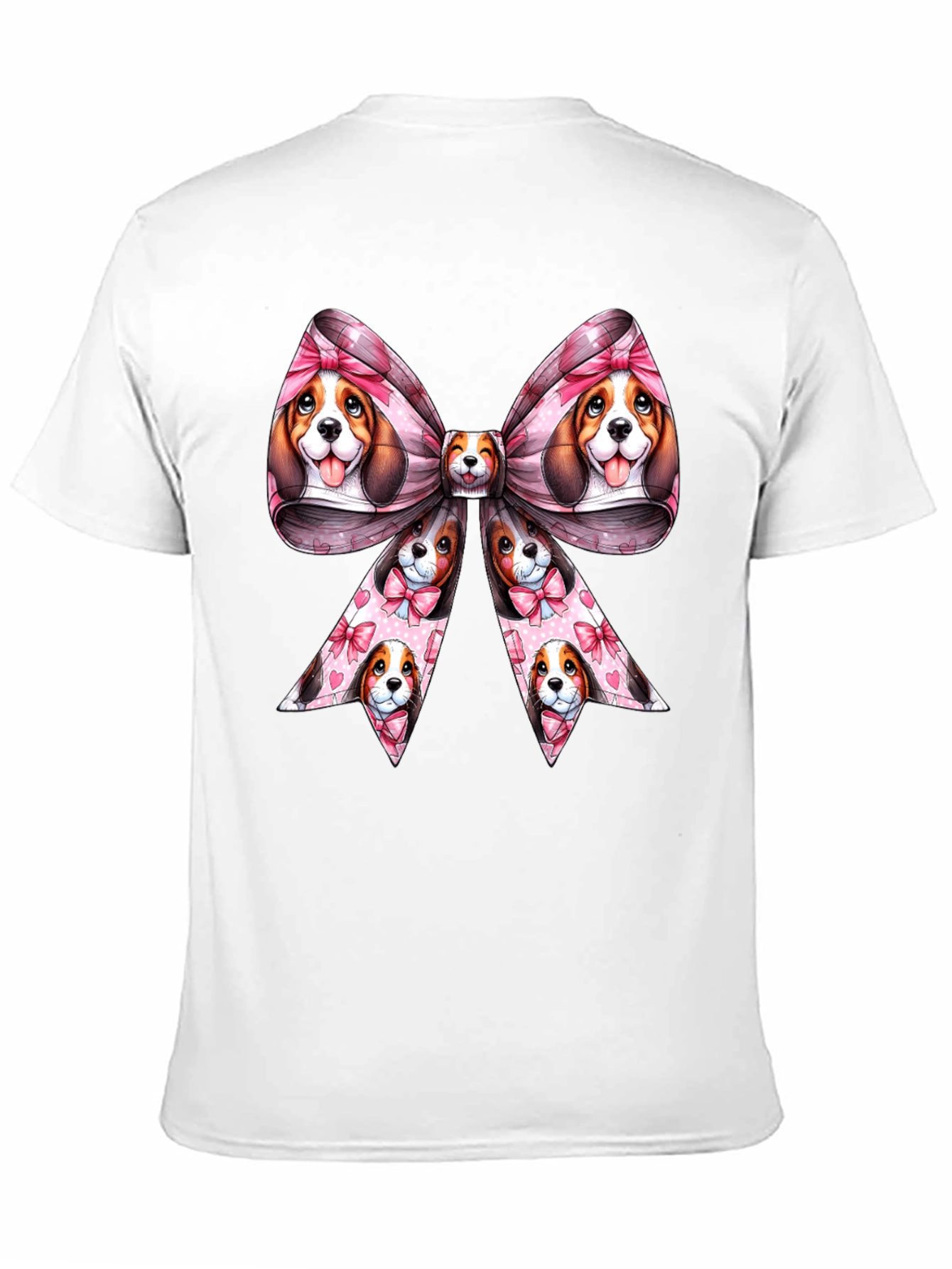 Dog Bow Graphic Tee - Cute & Stylish