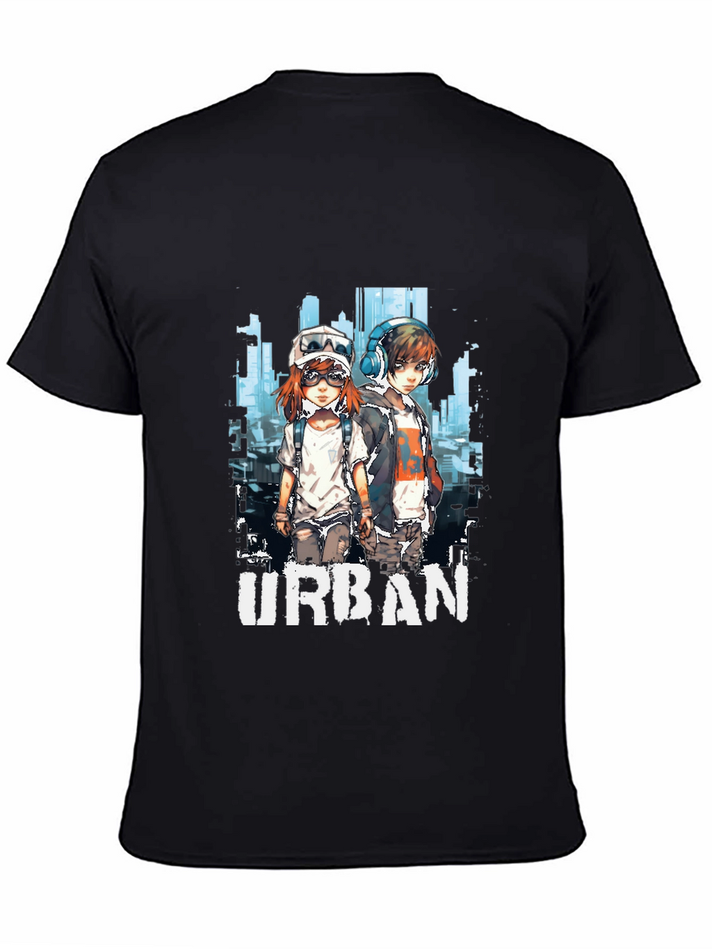 Urban Anime Graphic T-Shirt