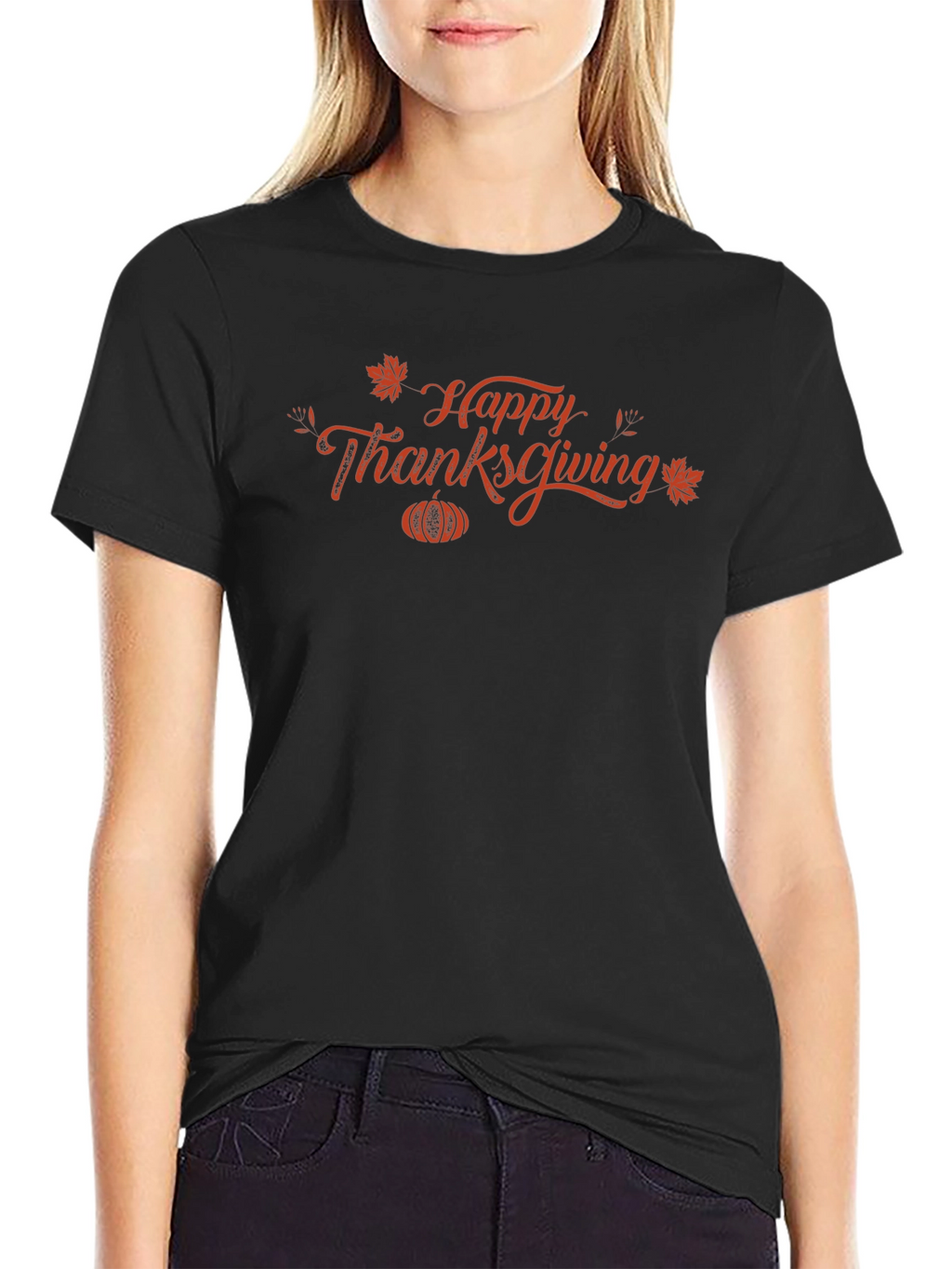 Happy Thanksgiving Graphic Tee Shirt