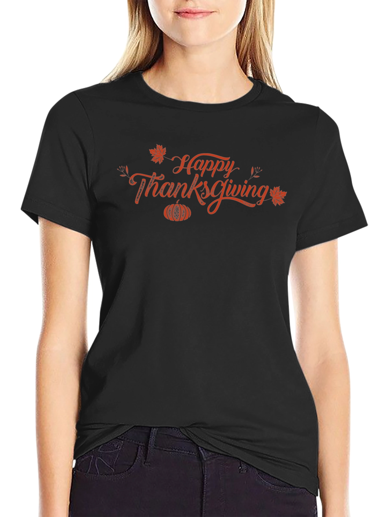 Happy Thanksgiving Graphic Tee Shirt