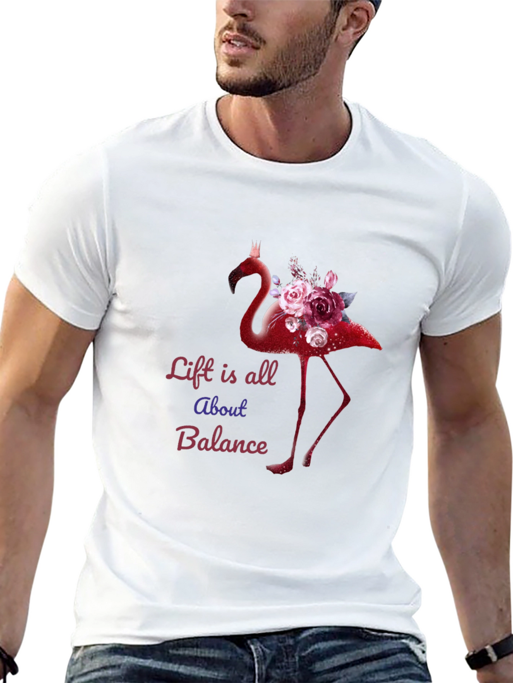 Life is All About Balance Flamingo T-Shirt