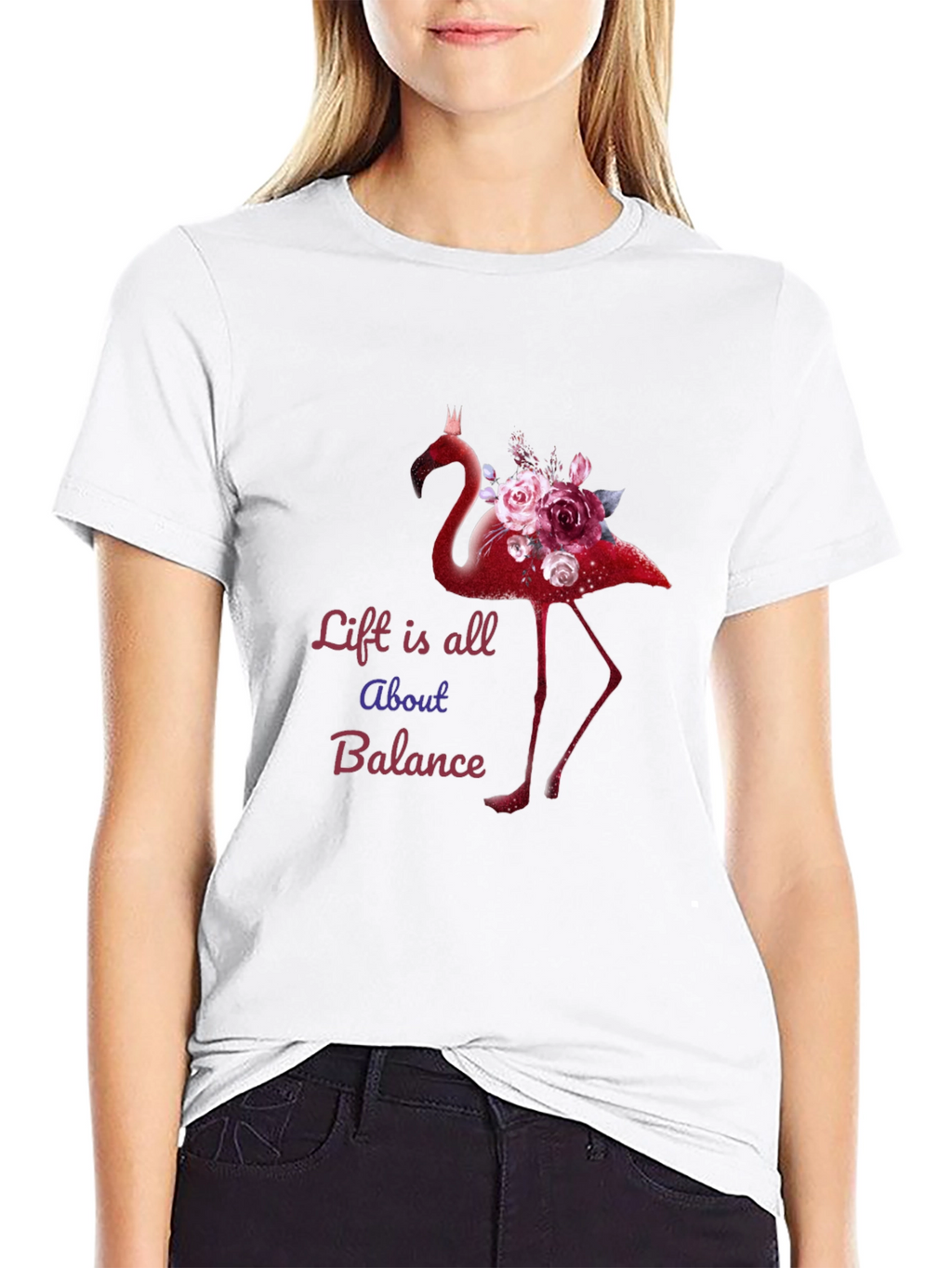 Life is All About Balance Flamingo T-Shirt
