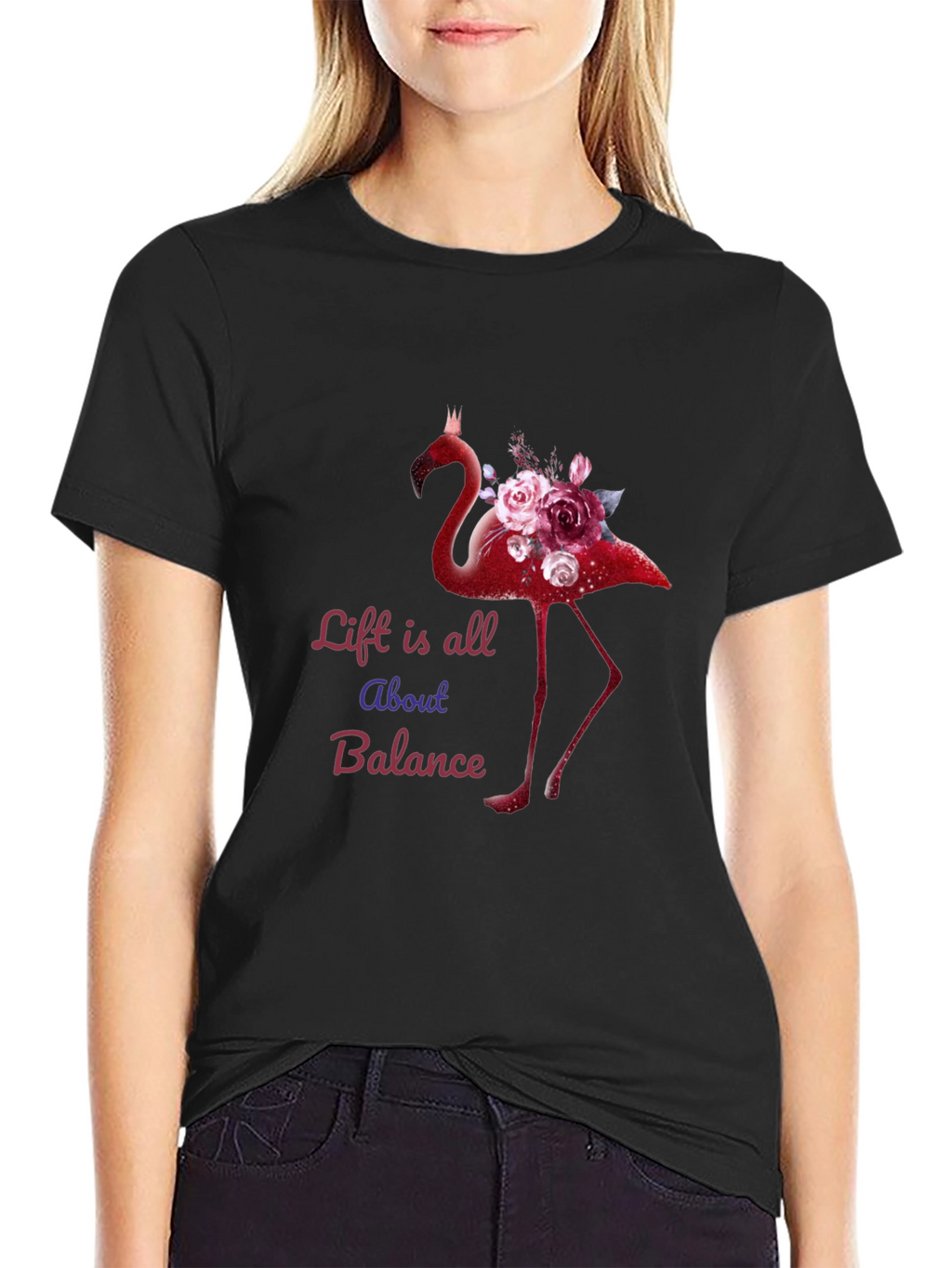 Life is All About Balance Flamingo T-Shirt