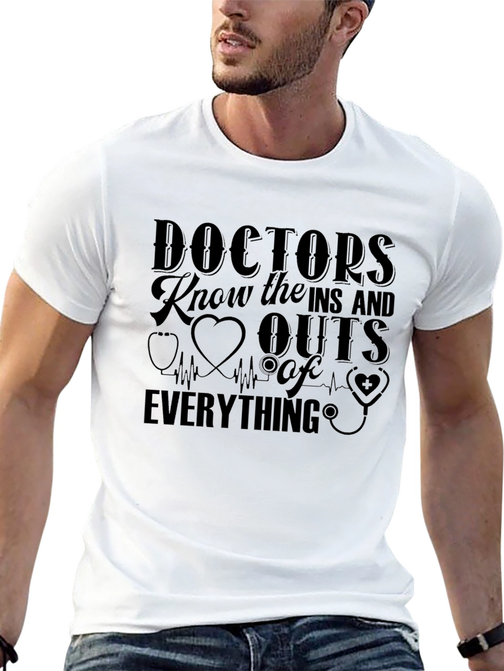Doctors Know Everything Black T-Shirt