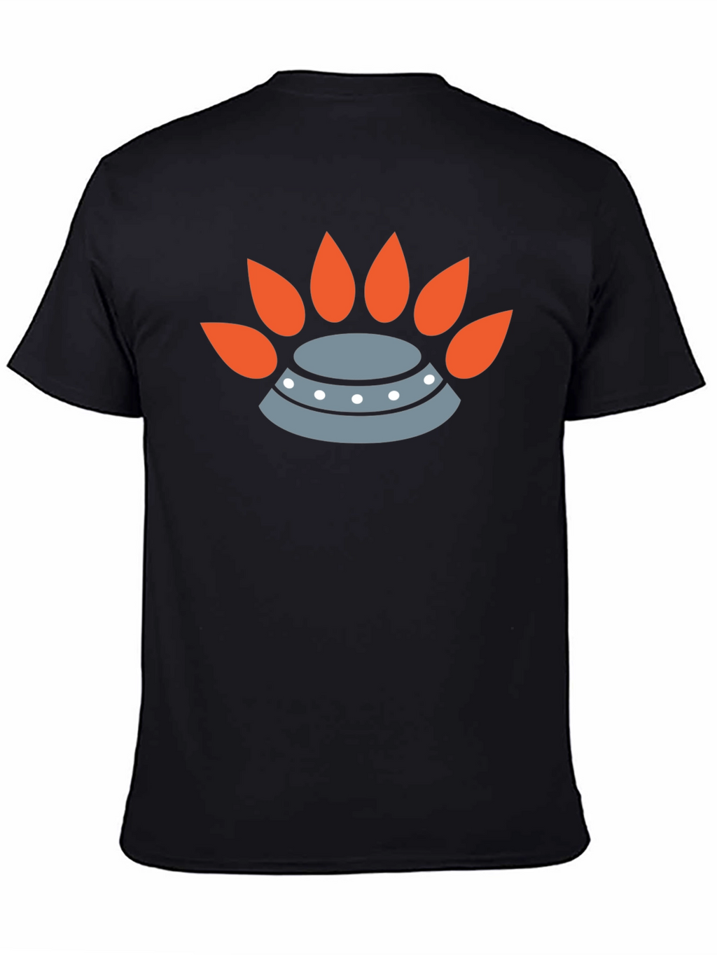 Modern Graphic Tee - UFO & Flame Design
