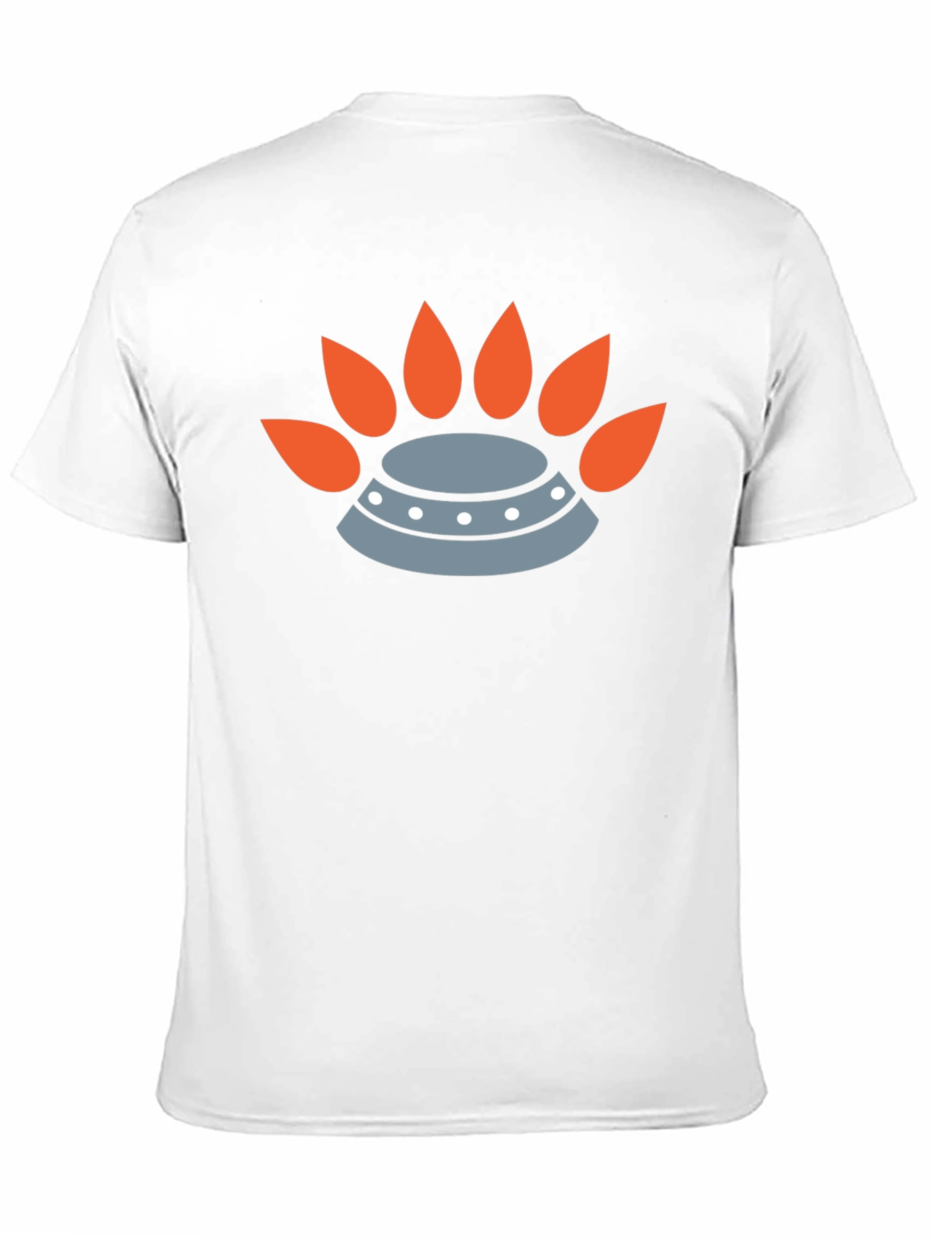 Modern Graphic Tee - UFO & Flame Design