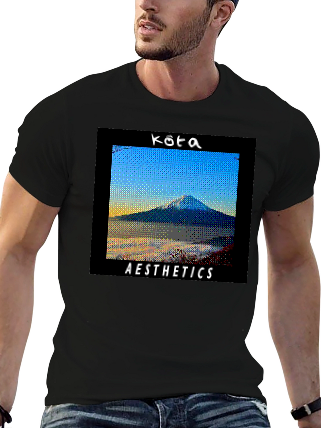 Kota Aesthetics T-Shirt - Black Graphic Tee