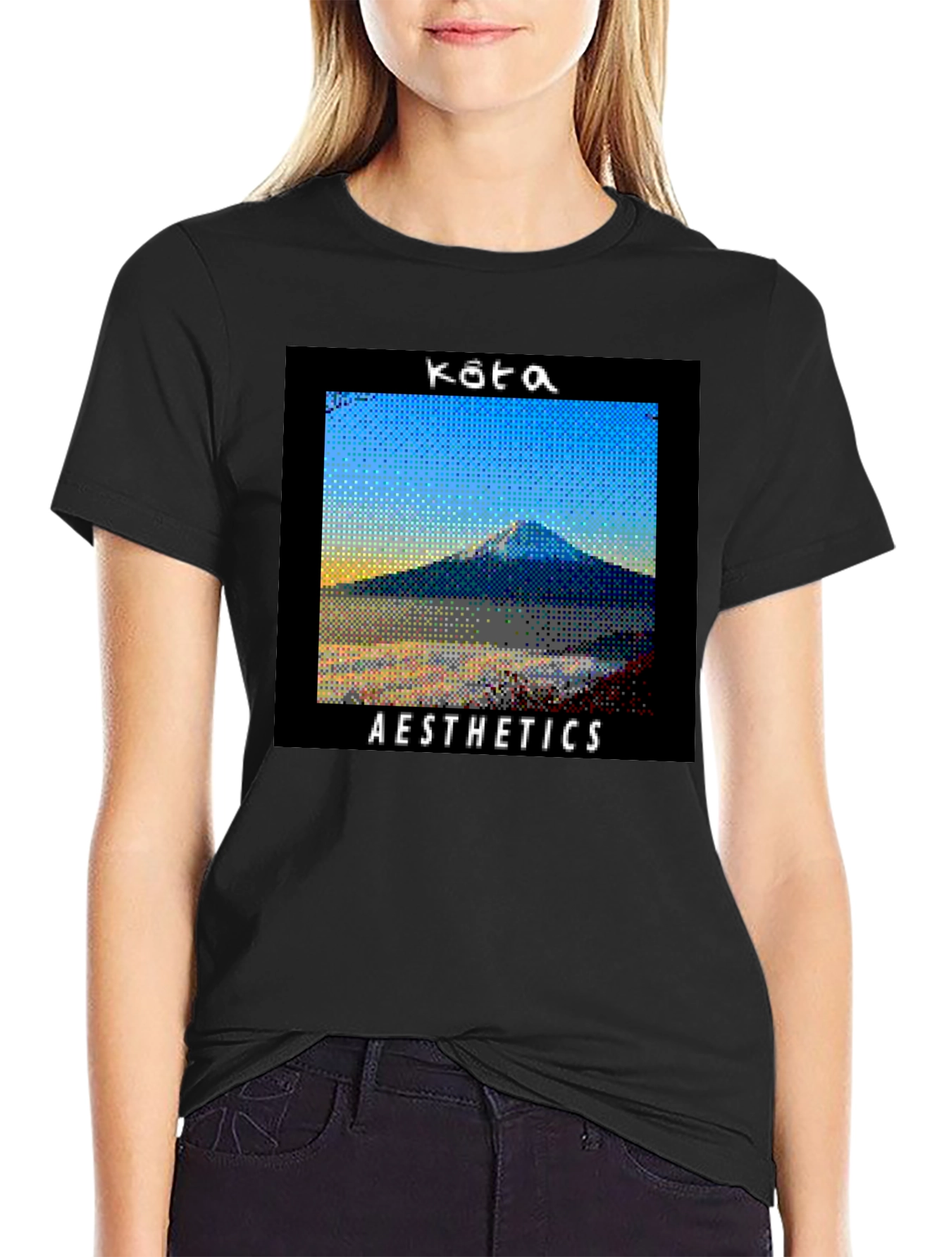 Kota Aesthetics T-Shirt - Black Graphic Tee