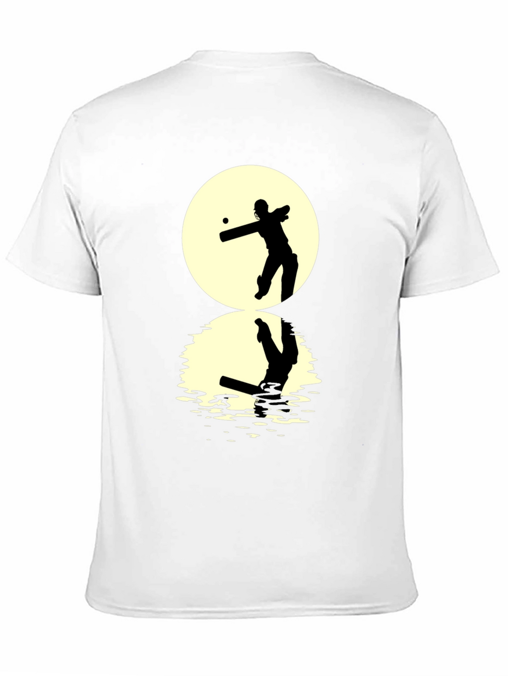 Cricket Silhouette T-Shirt - Black Graphic Tee