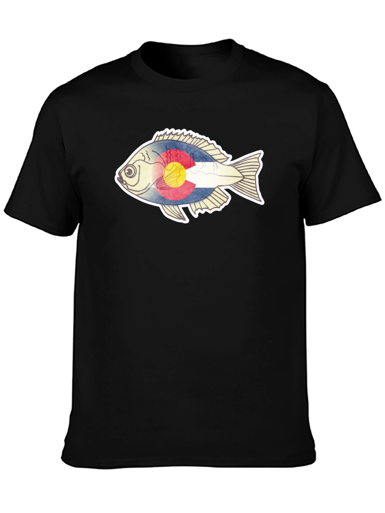 Colorado Flag Fish Graphic T-Shirt