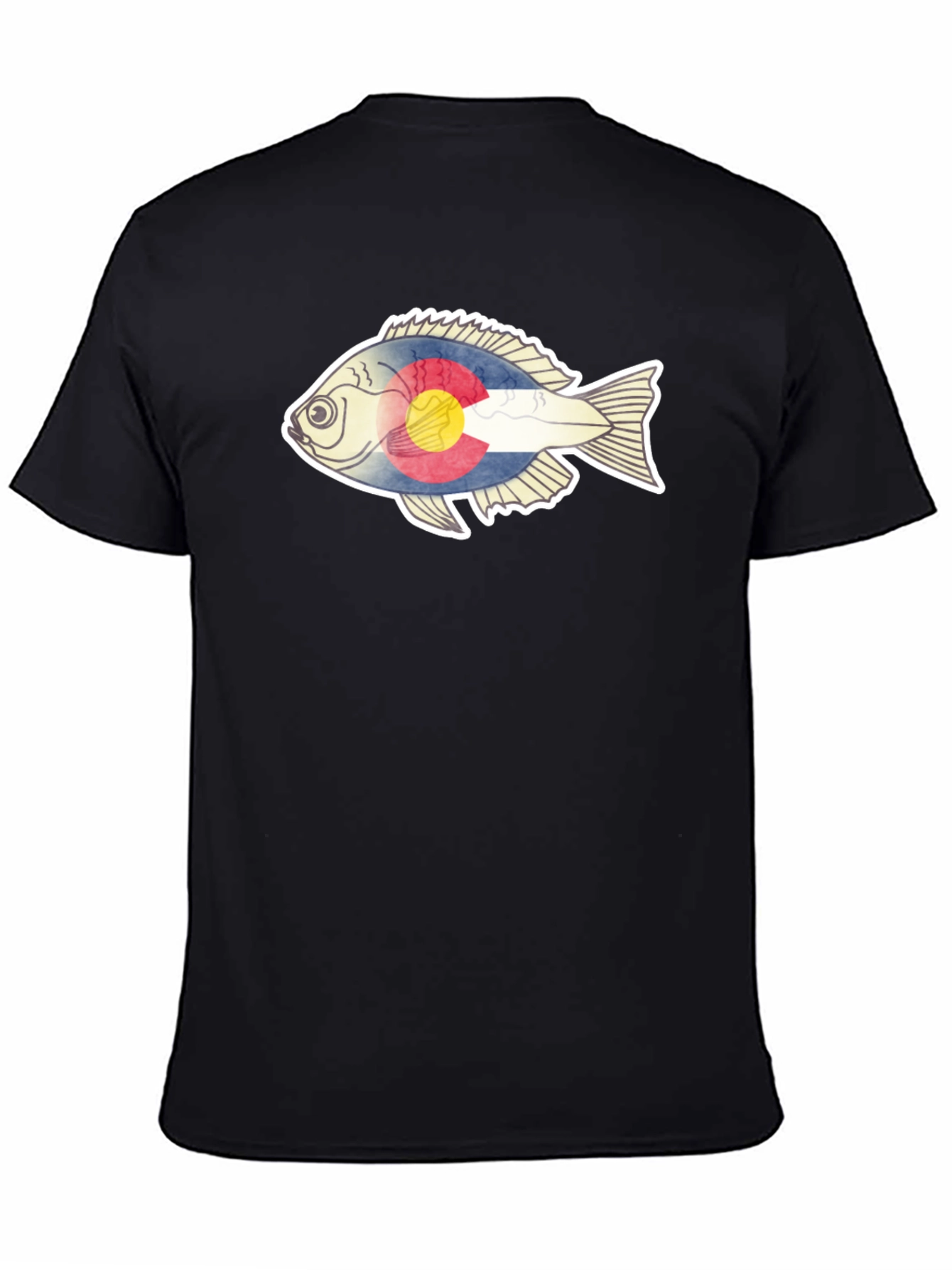 Colorado Flag Fish Graphic T-Shirt