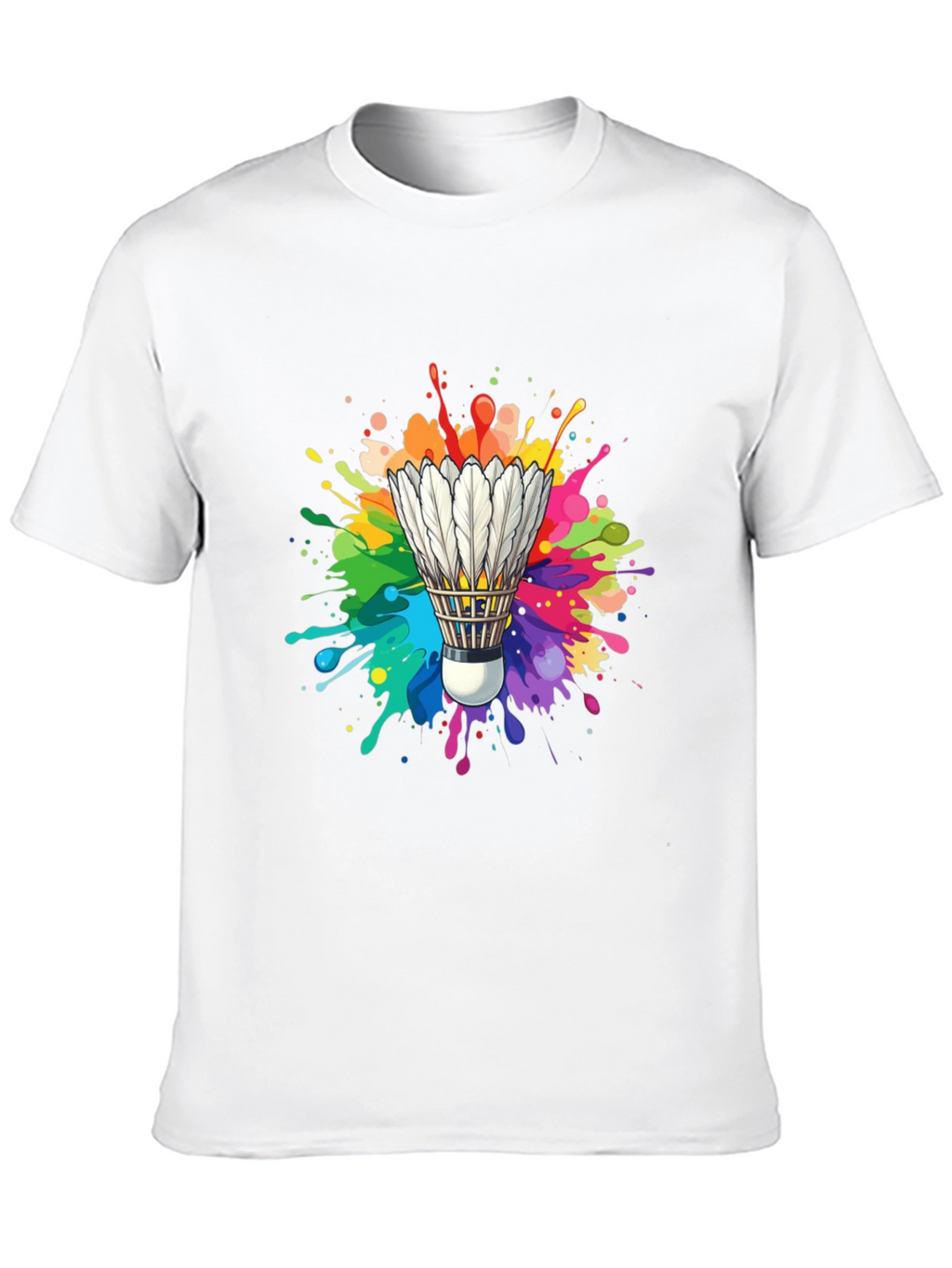 Colorful Shuttlecock Graphic Tee
