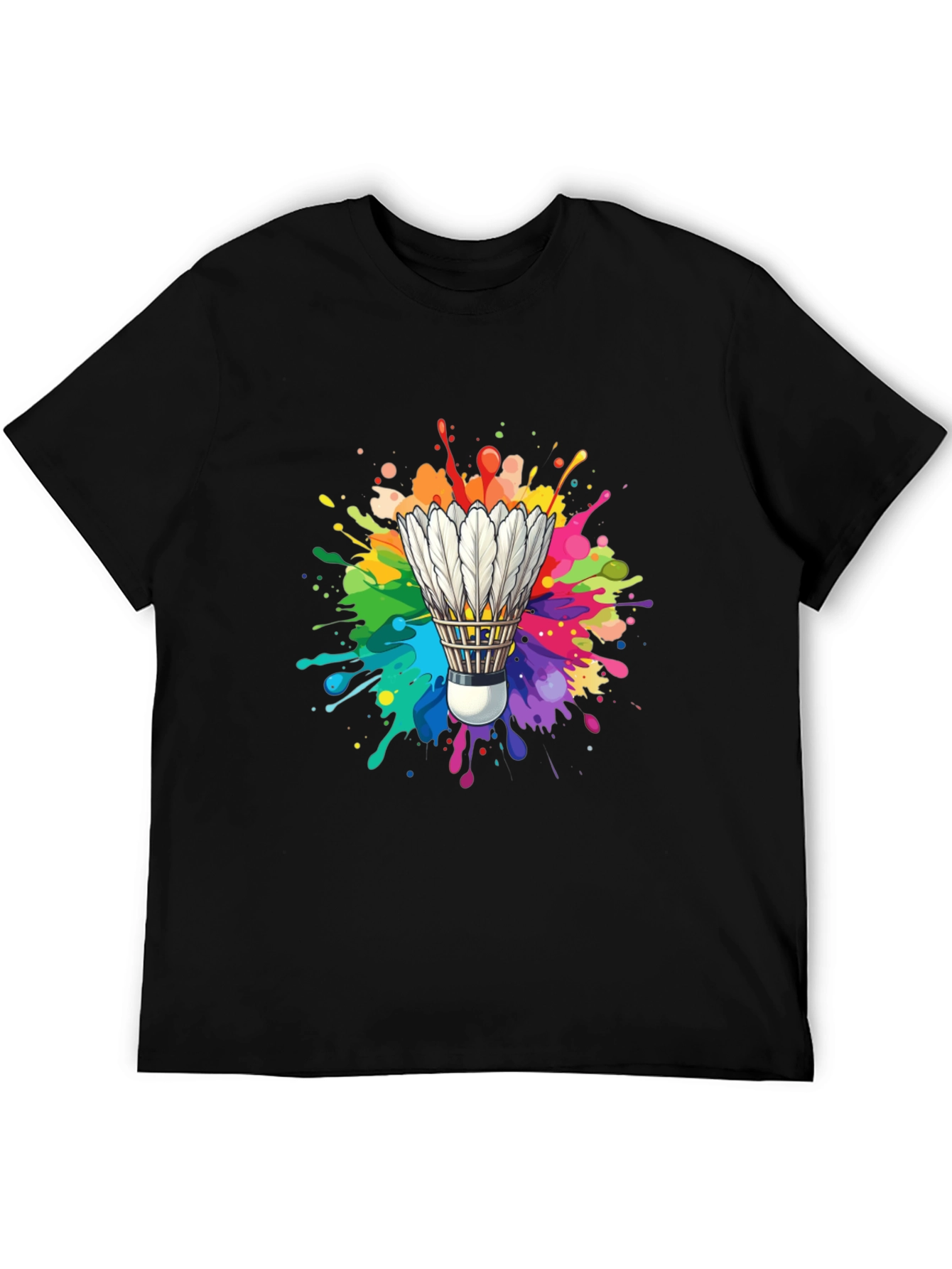 Colorful Shuttlecock Graphic Tee
