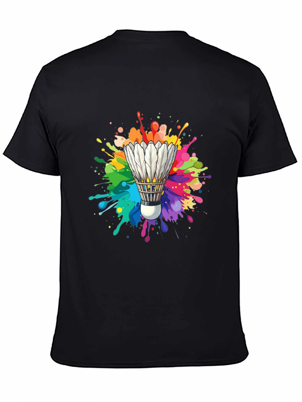 Colorful Shuttlecock Graphic Tee
