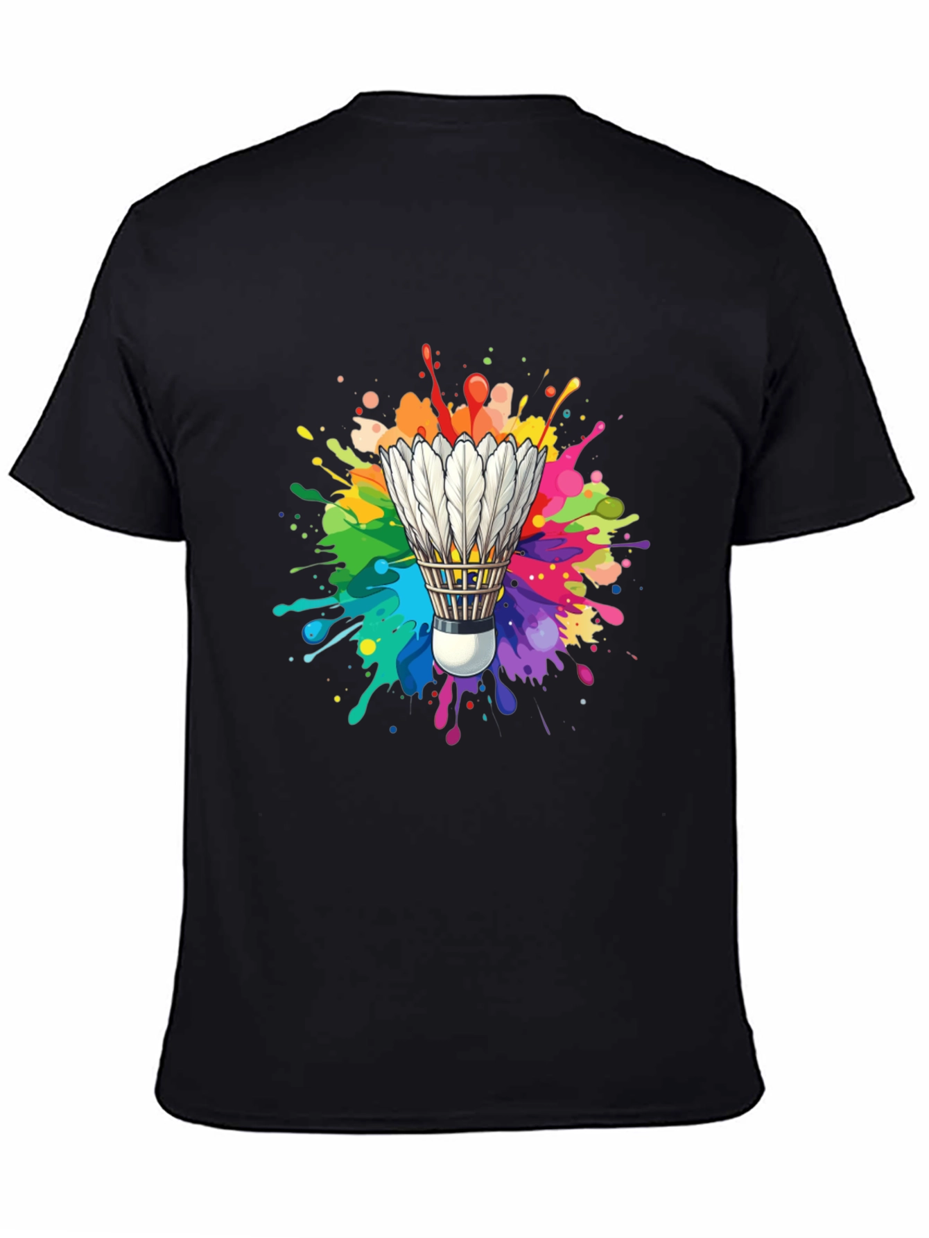 Colorful Shuttlecock Graphic Tee