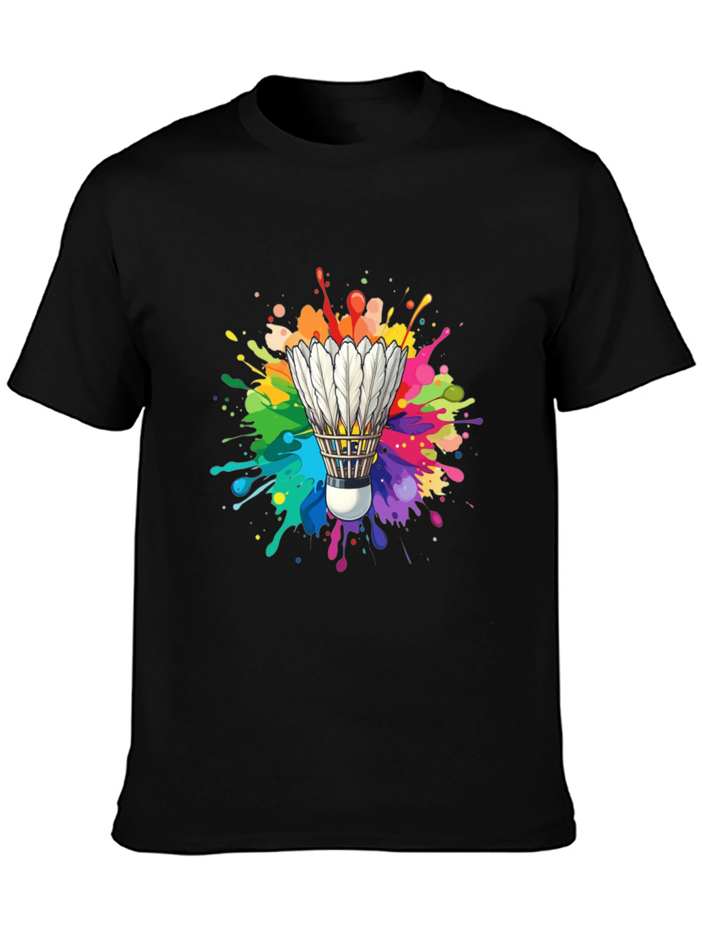 Colorful Shuttlecock Graphic Tee