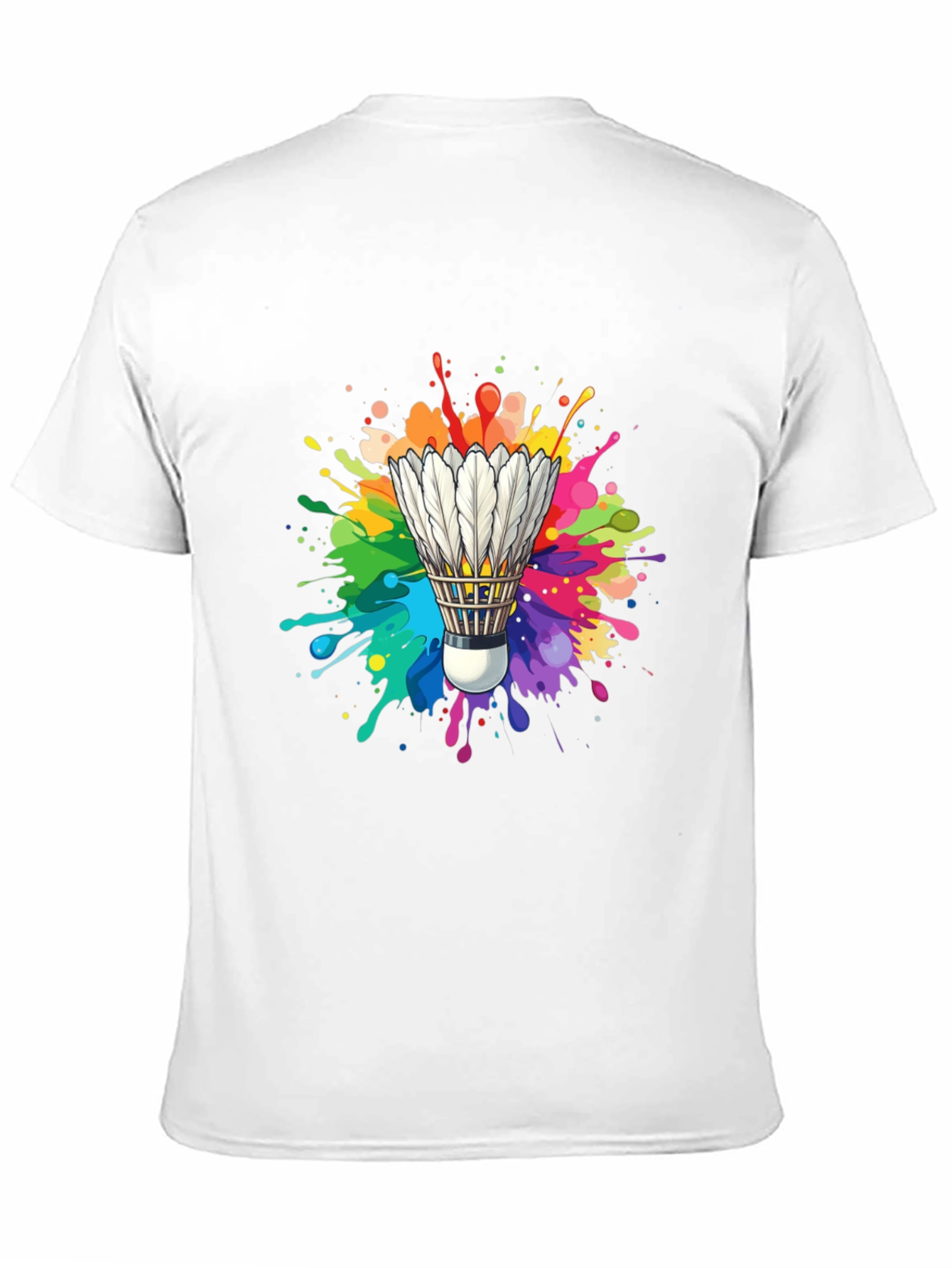 Colorful Shuttlecock Graphic Tee