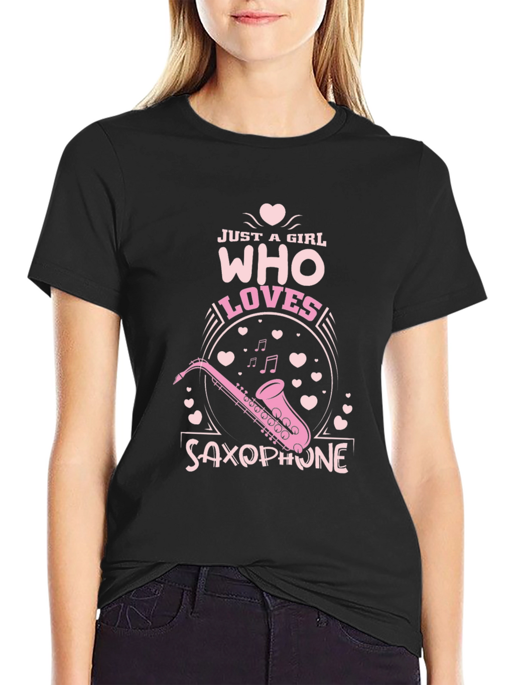 Just a Girl Who Loves Saxophone T-Shirt