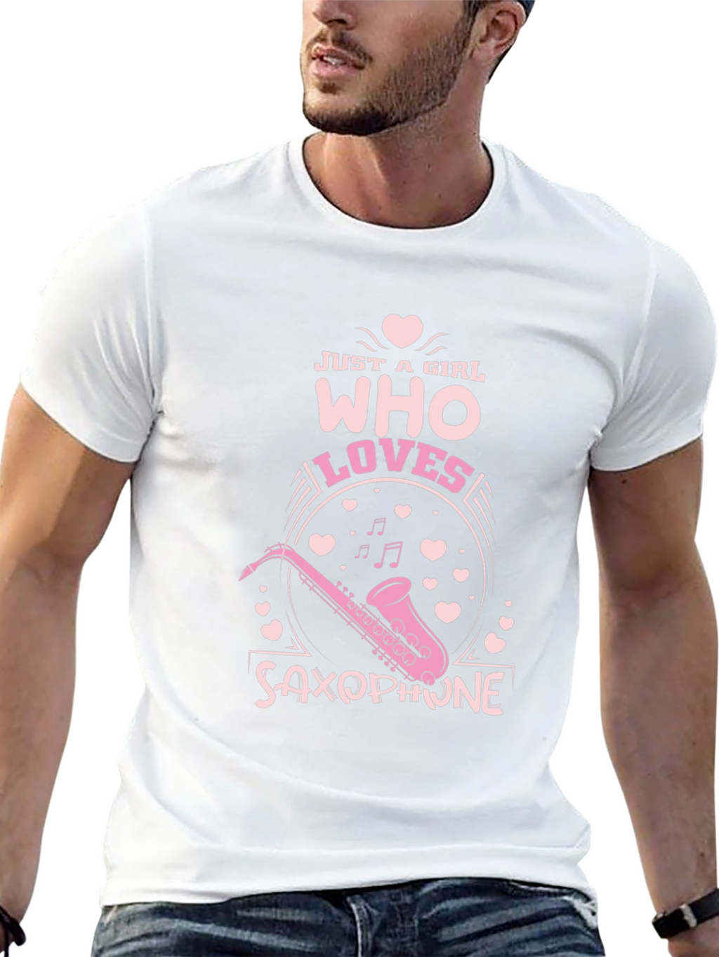 Just a Girl Who Loves Saxophone T-Shirt